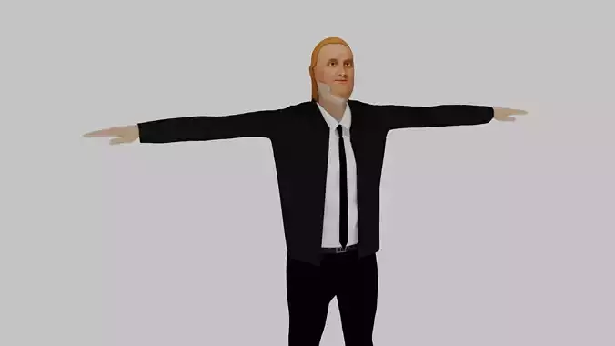 James Buchanan Low-poly 3D model