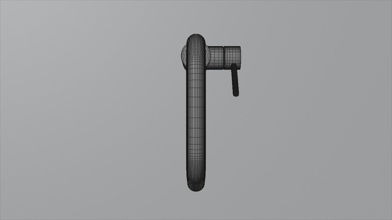 Kitchen faucet Low-poly 3D model_9