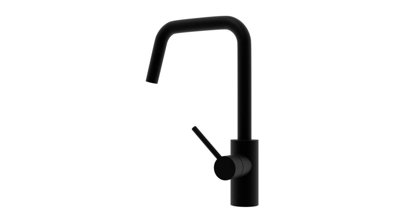 Kitchen faucet Low-poly 3D model_3