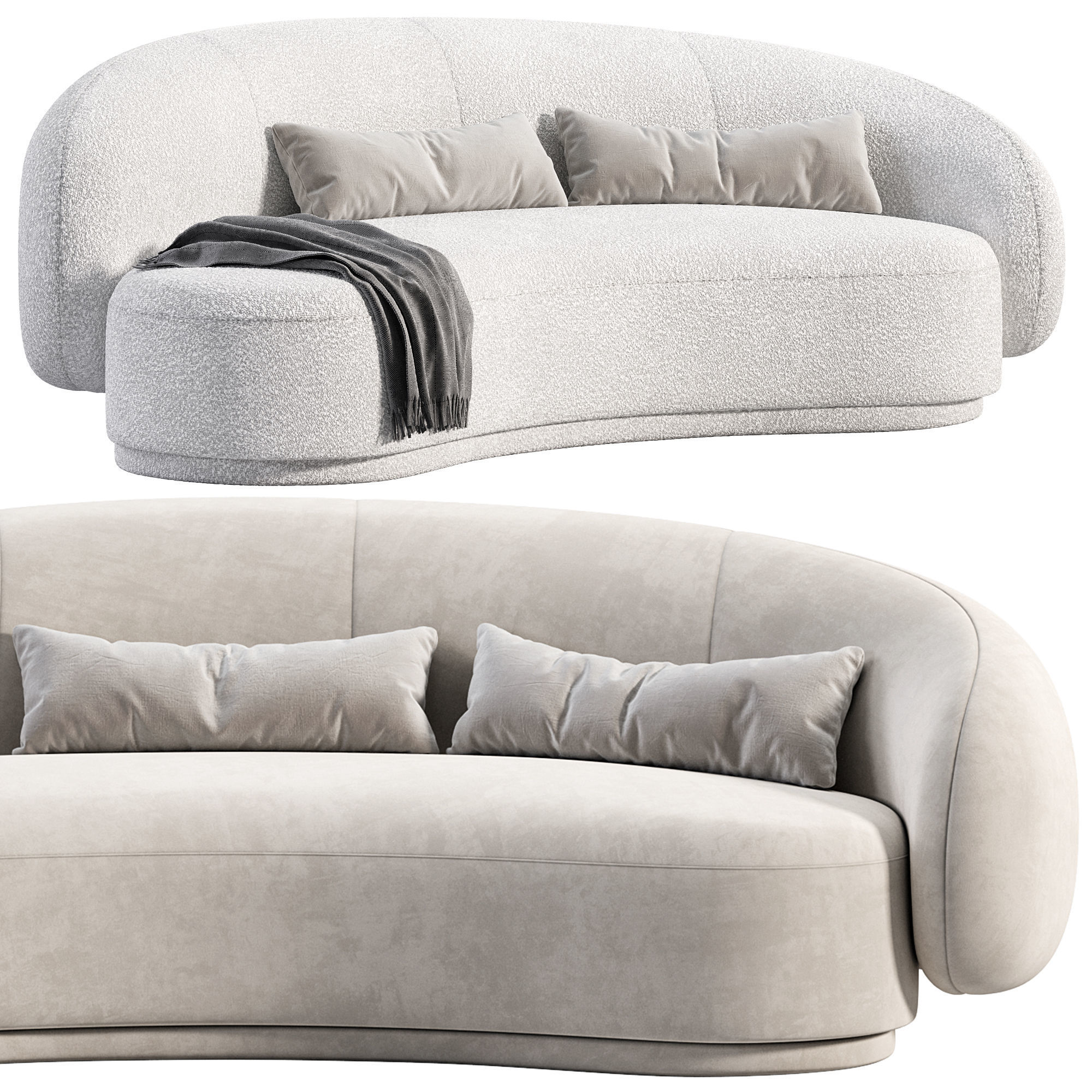 Julep Chaise longue sofa 3D model_1
