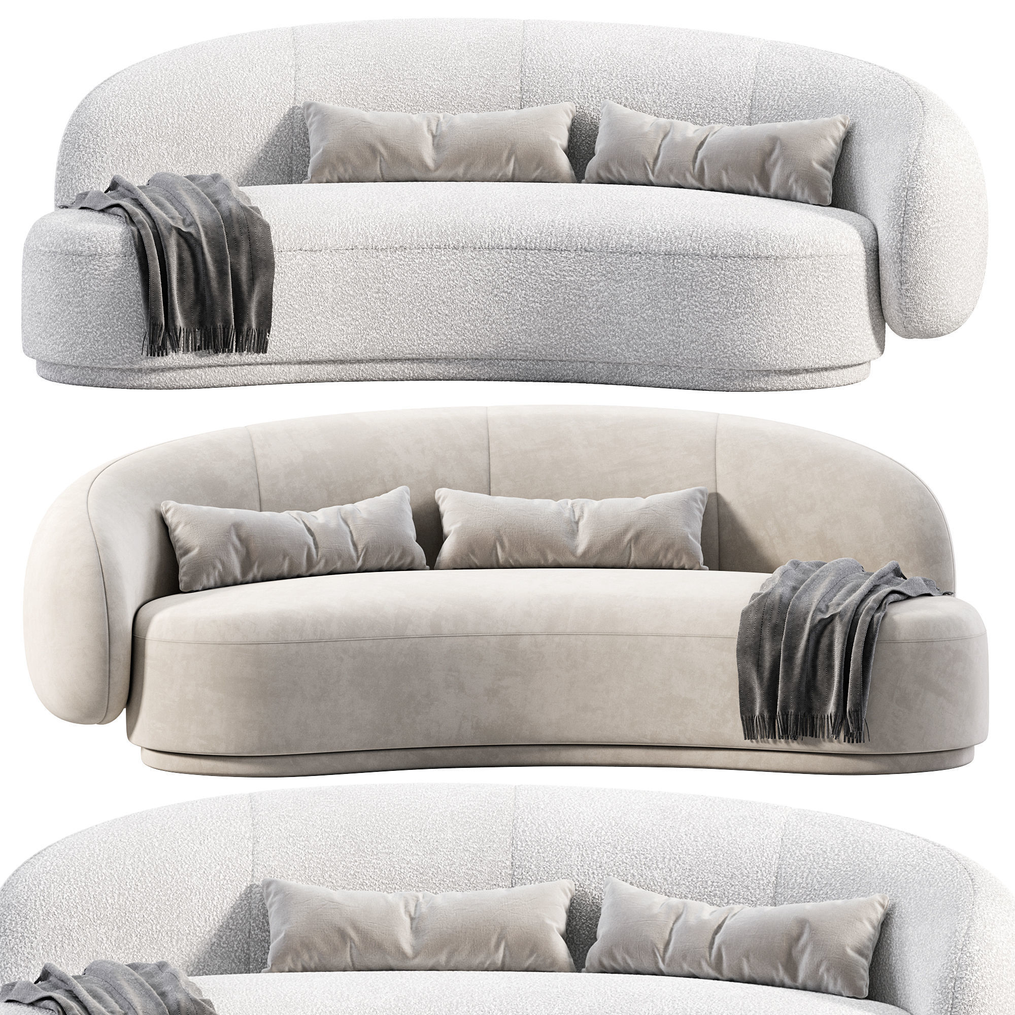 Julep Chaise longue sofa 3D model_3