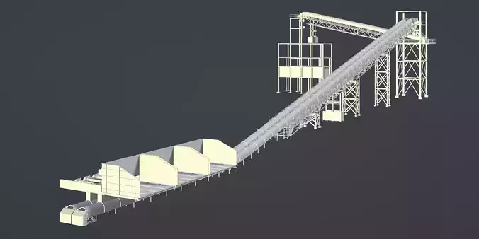 Industrial building 2023-0009 3D model
