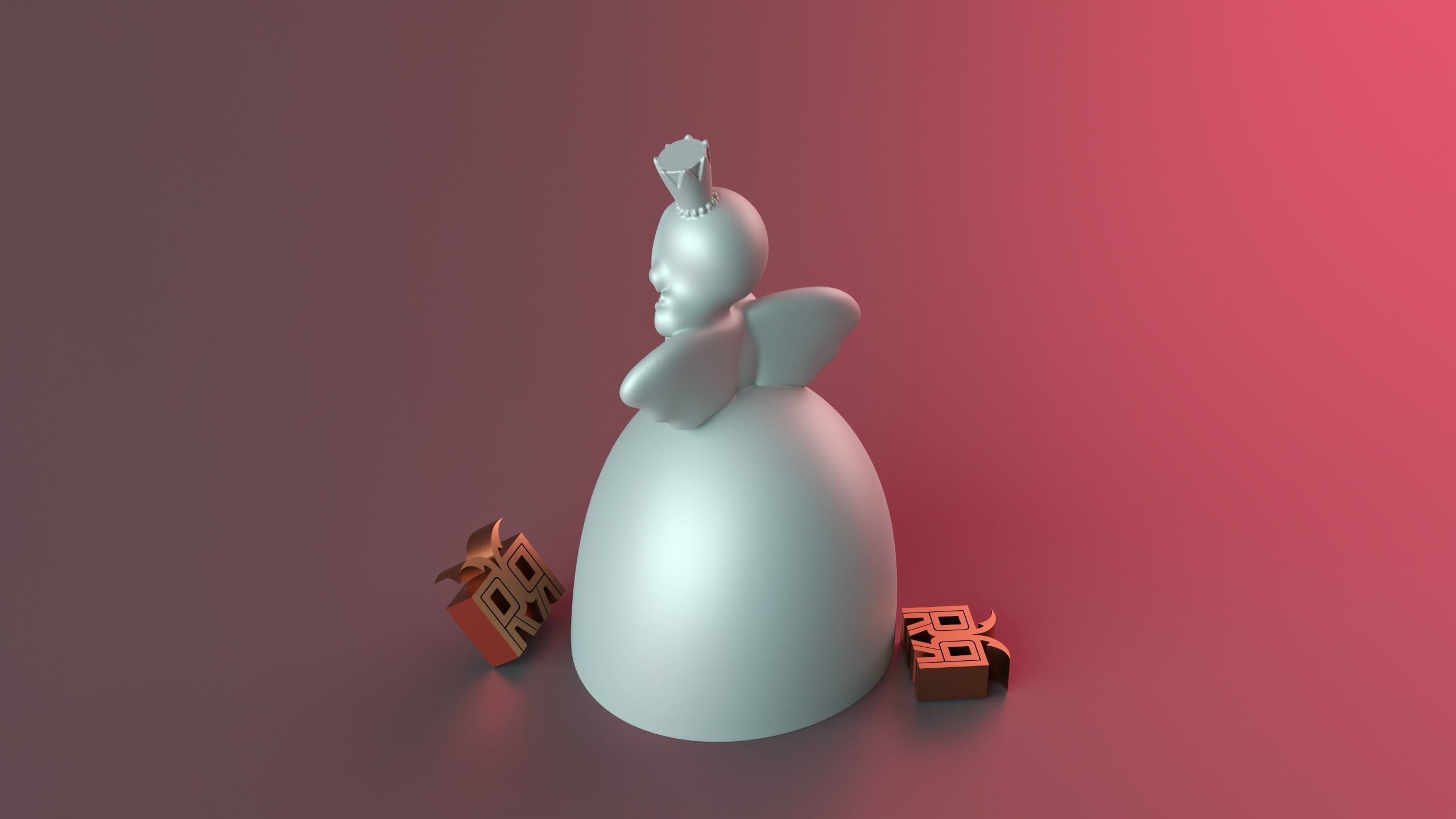 Angel Bride 3D print model_7