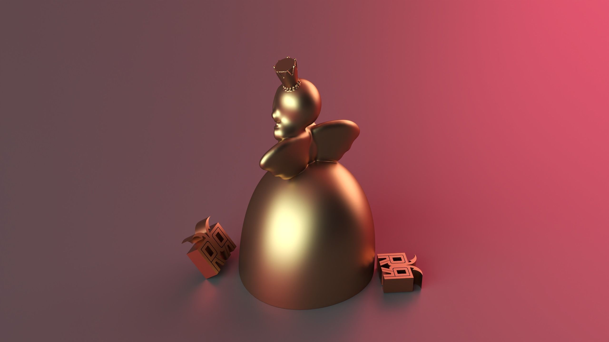 Angel Bride 3D print model_6