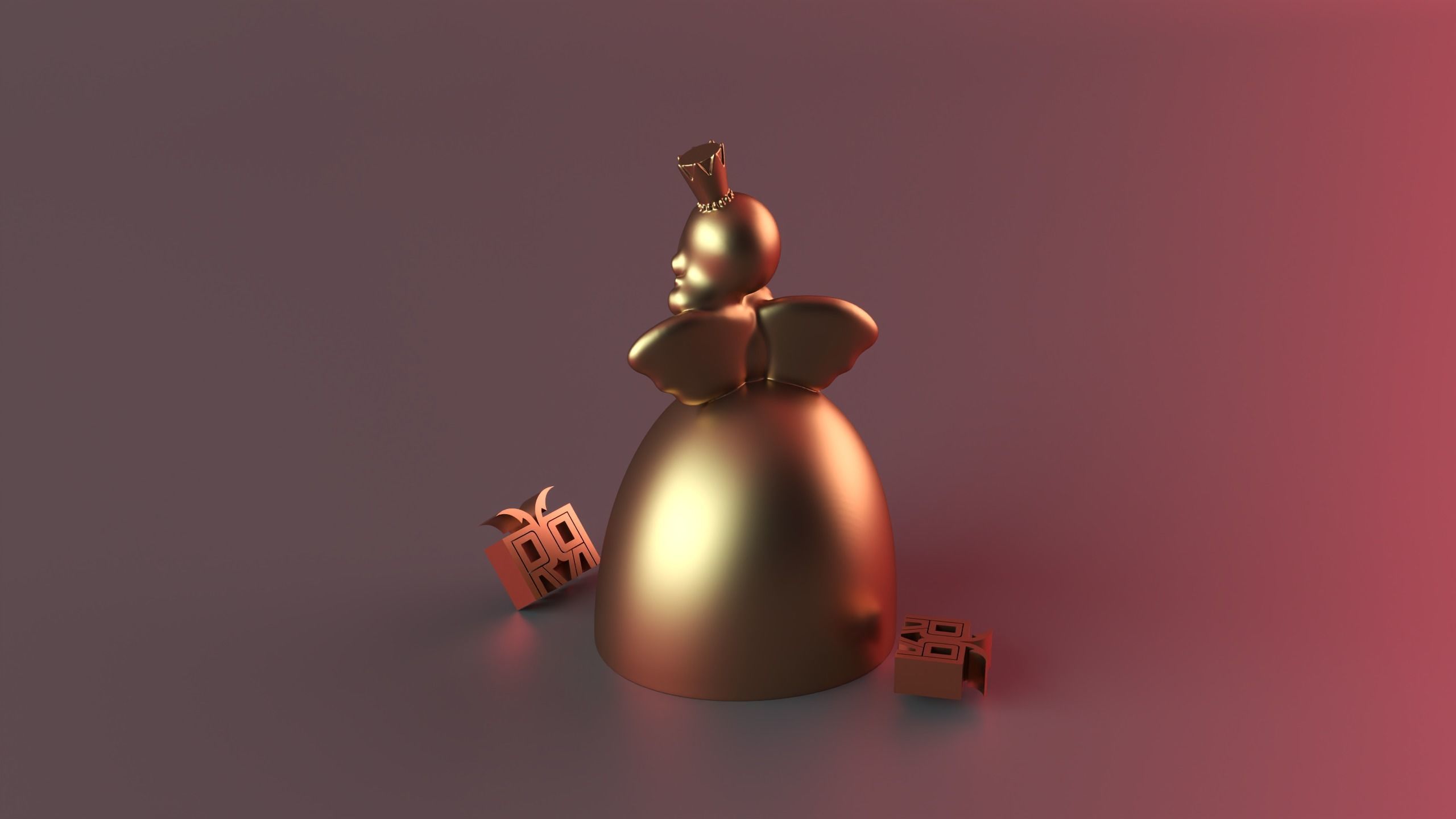 Angel Bride 3D print model_16