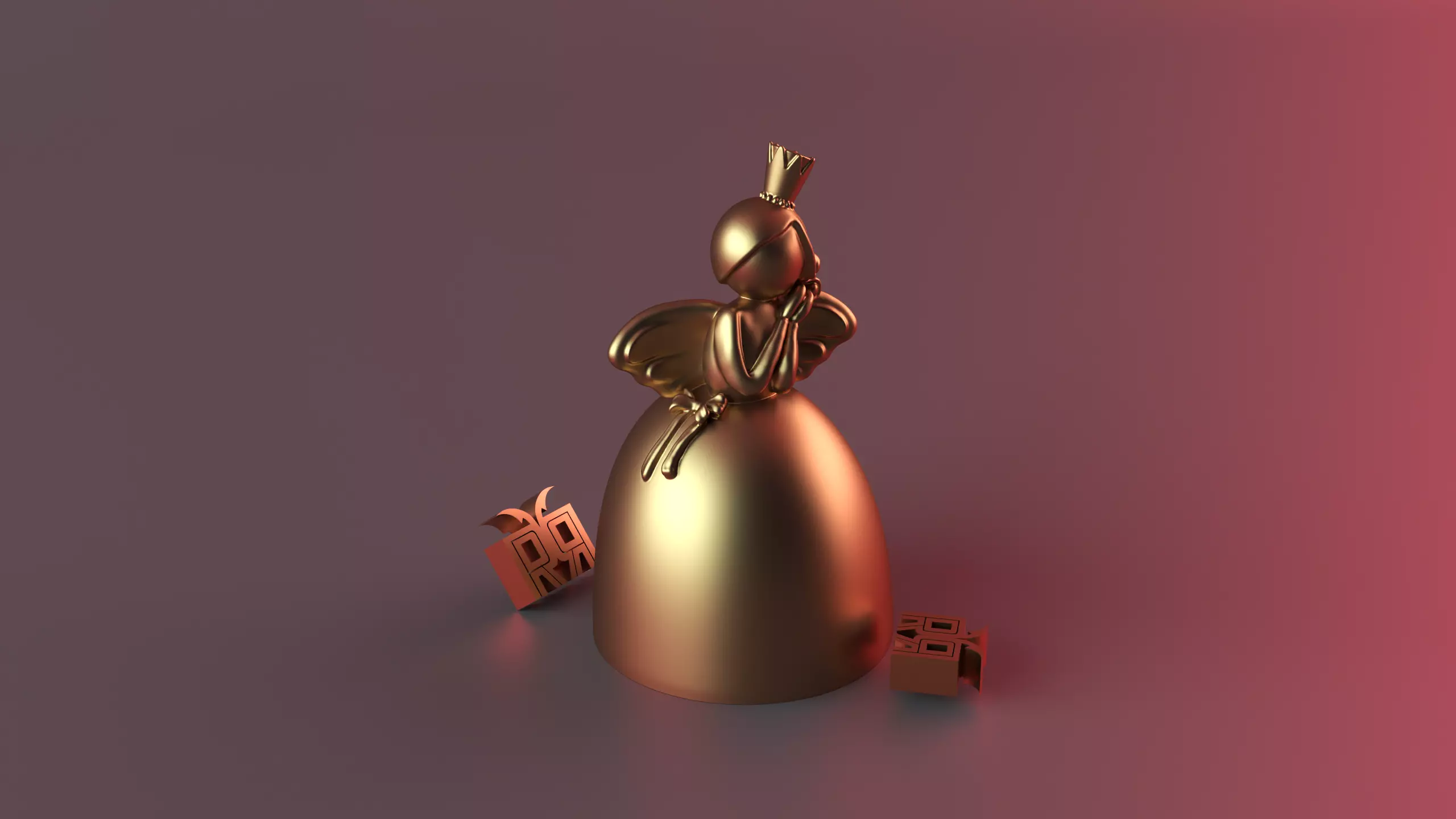 Angel Bride 3D print model_0