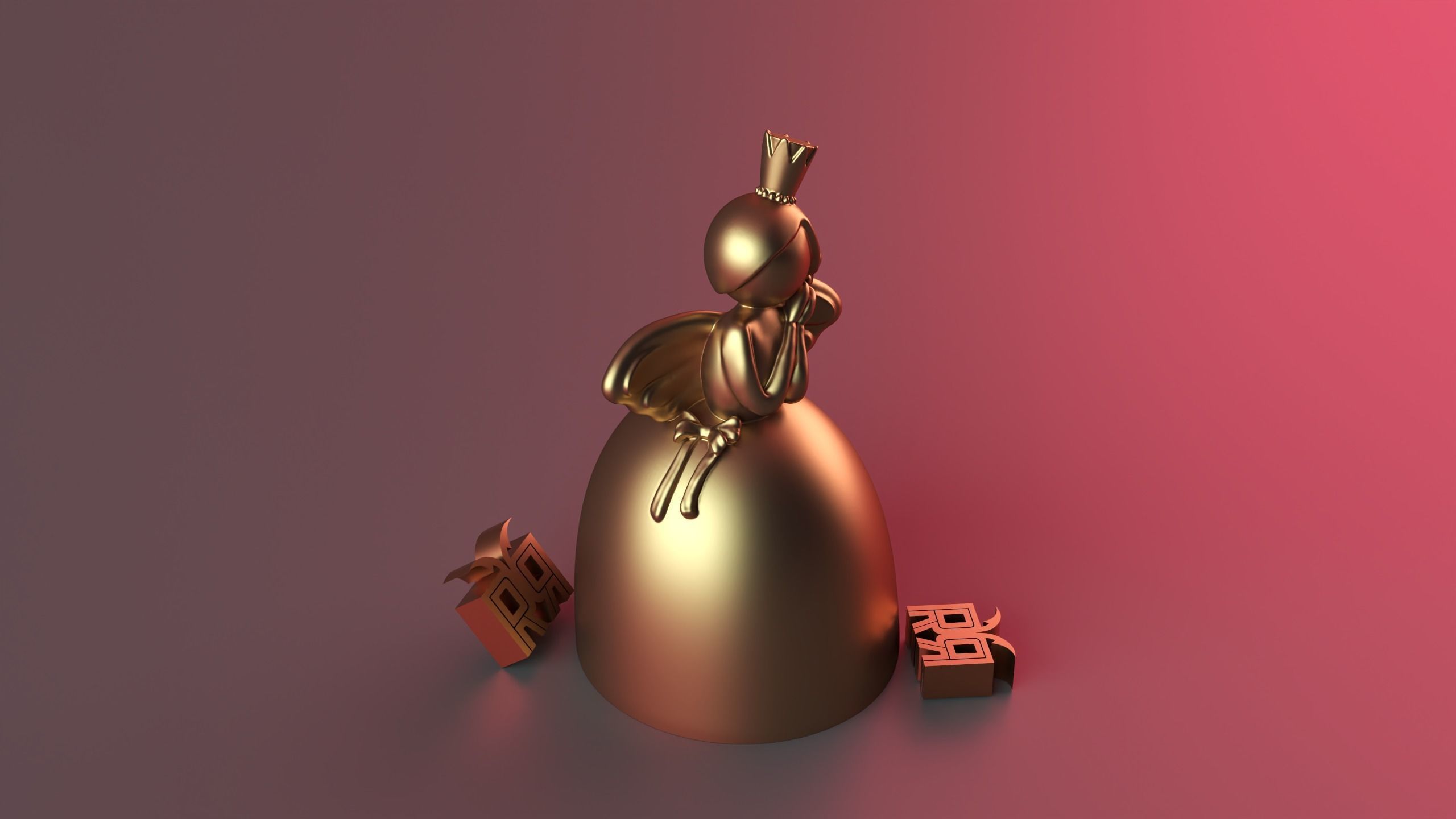 Angel Bride 3D print model_5