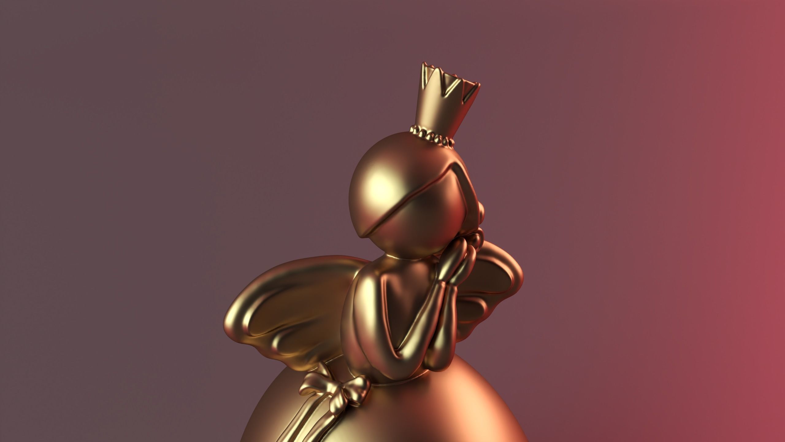 Angel Bride 3D print model_1