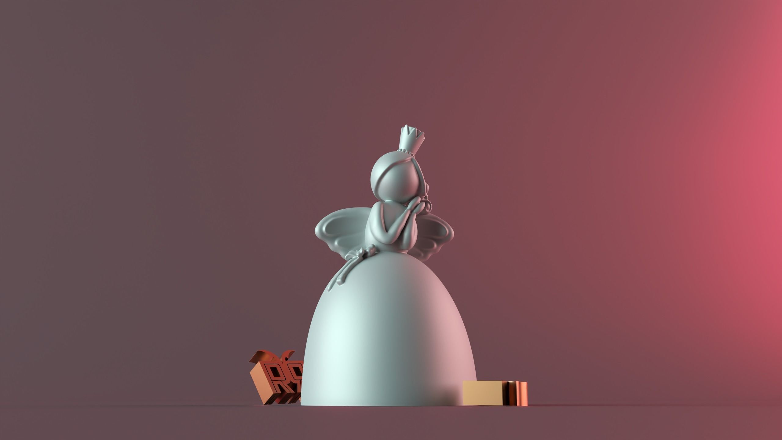 Angel Bride 3D print model_2