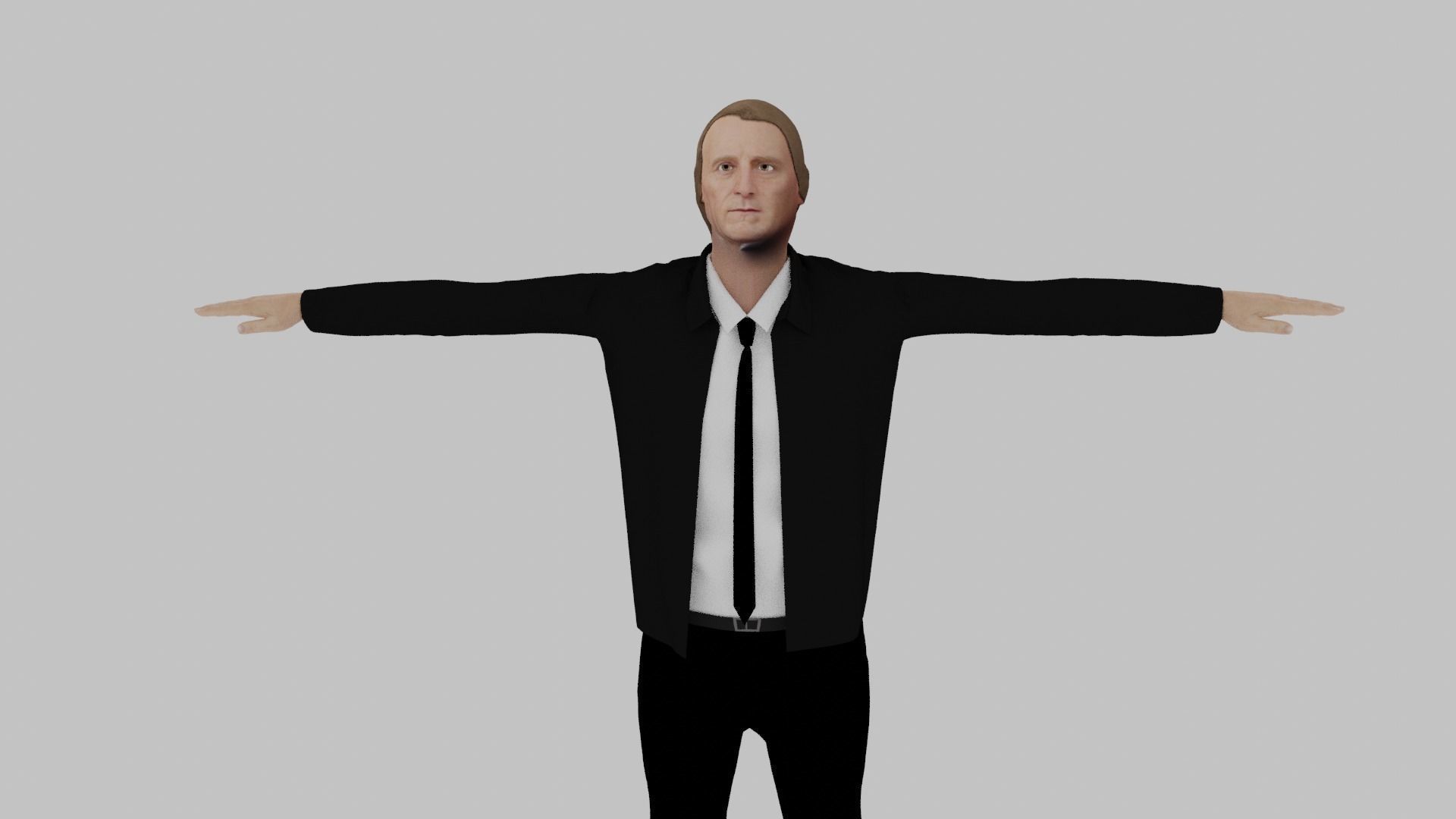 John Tyler Low-poly 3D model_1