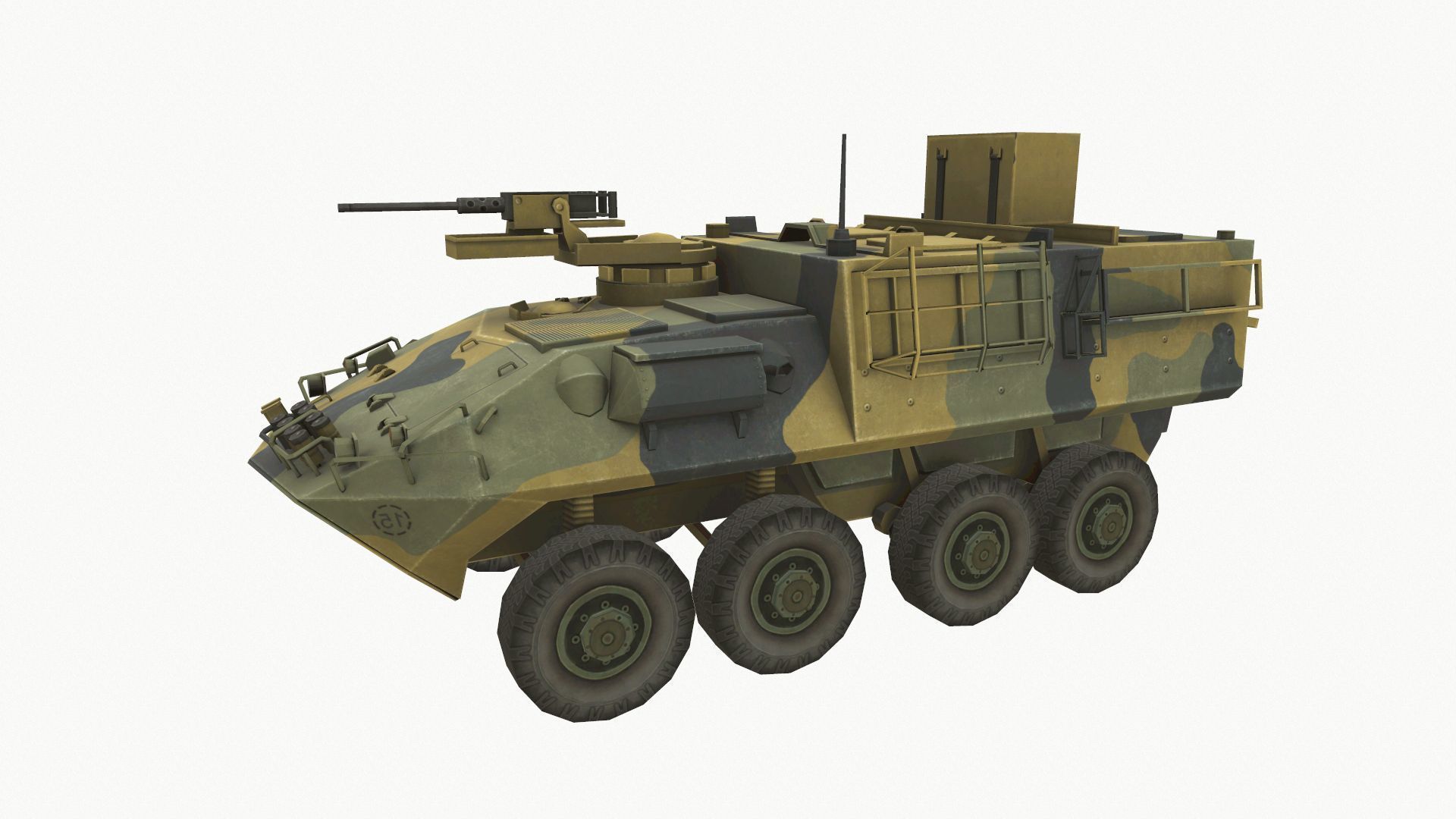 ASLAV Low-poly 3D model_2