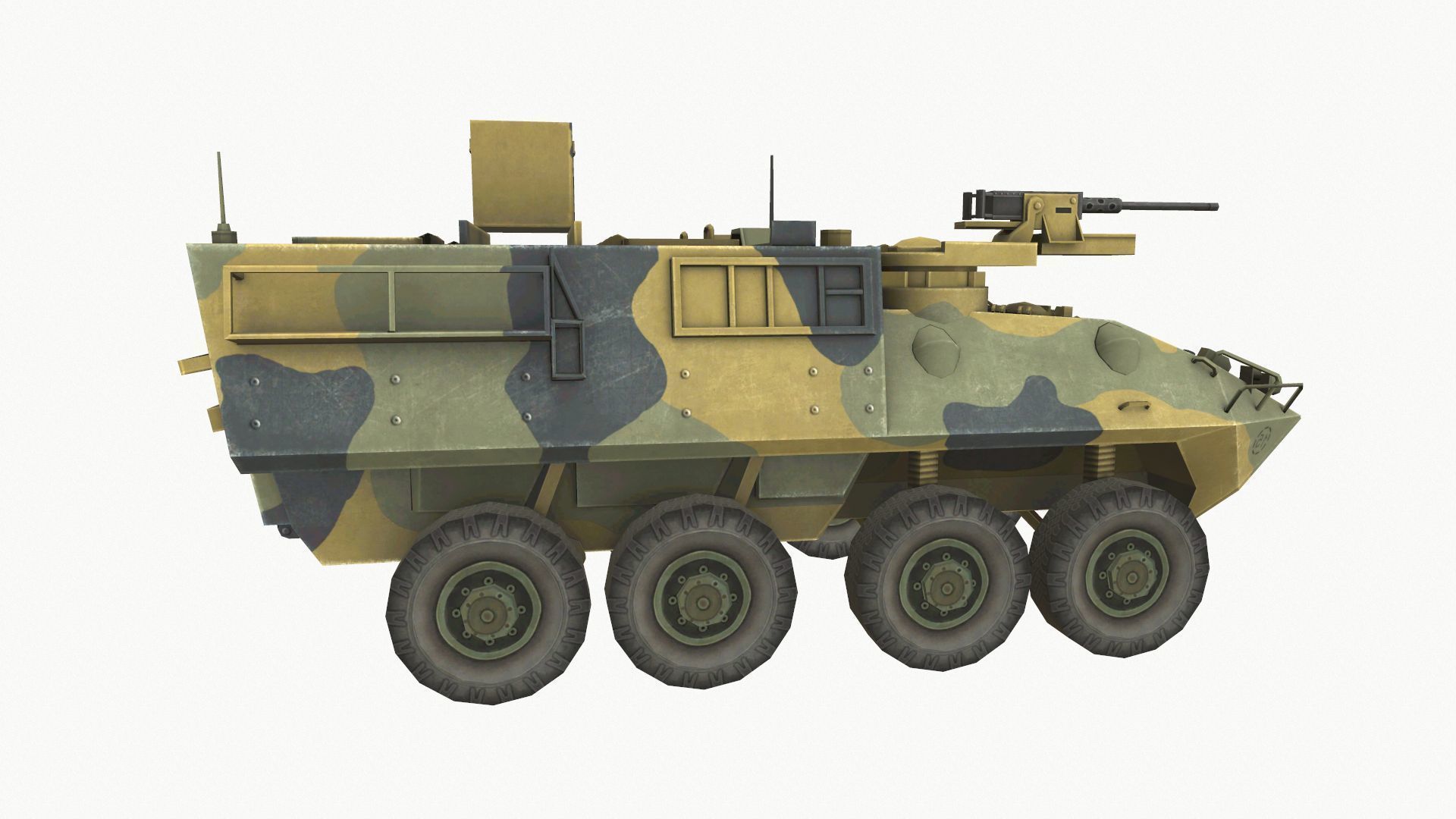 ASLAV Low-poly 3D model_4