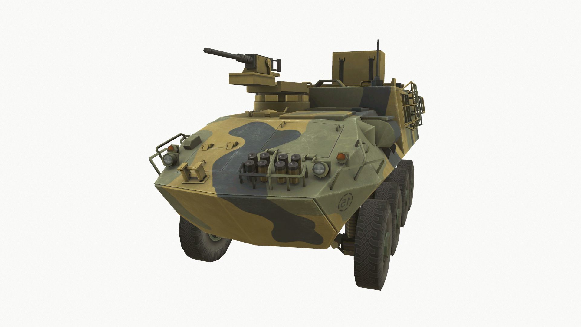 ASLAV Low-poly 3D model_1