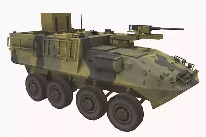 ASLAV Low-poly 3D model