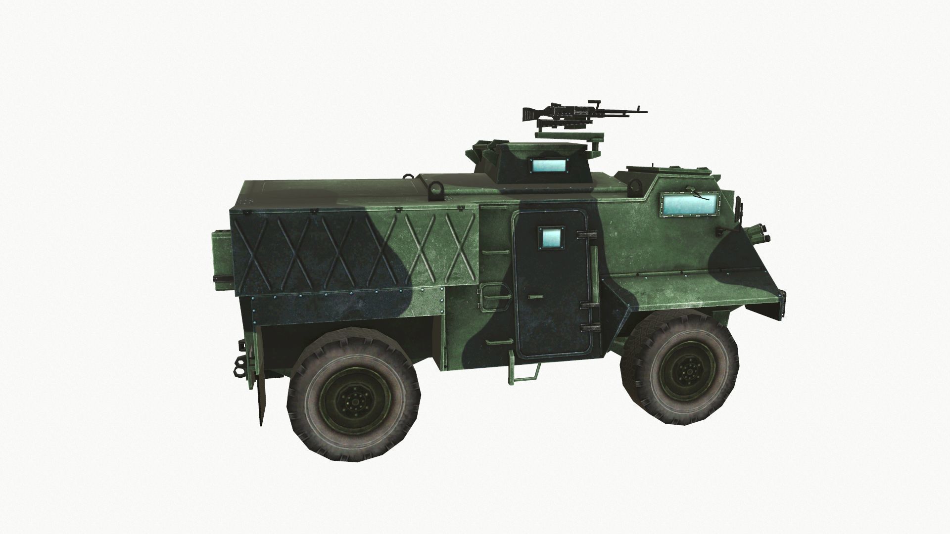 AT105 Saxon Low-poly 3D model_4