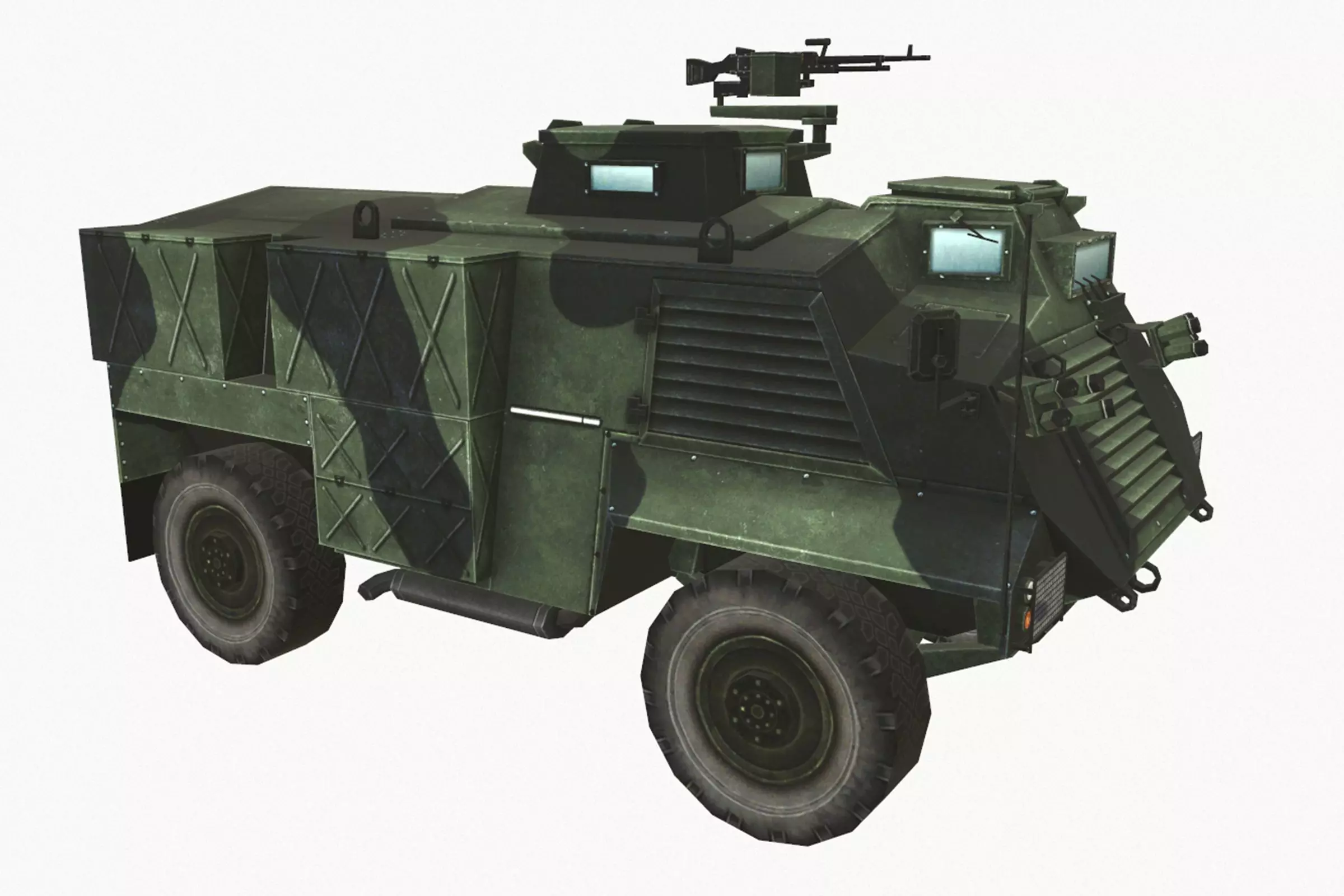 AT105 Saxon Low-poly 3D model_0