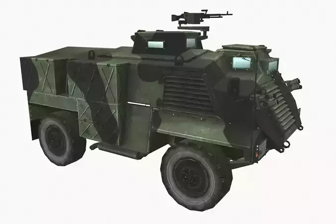 AT105 Saxon Low-poly 3D model