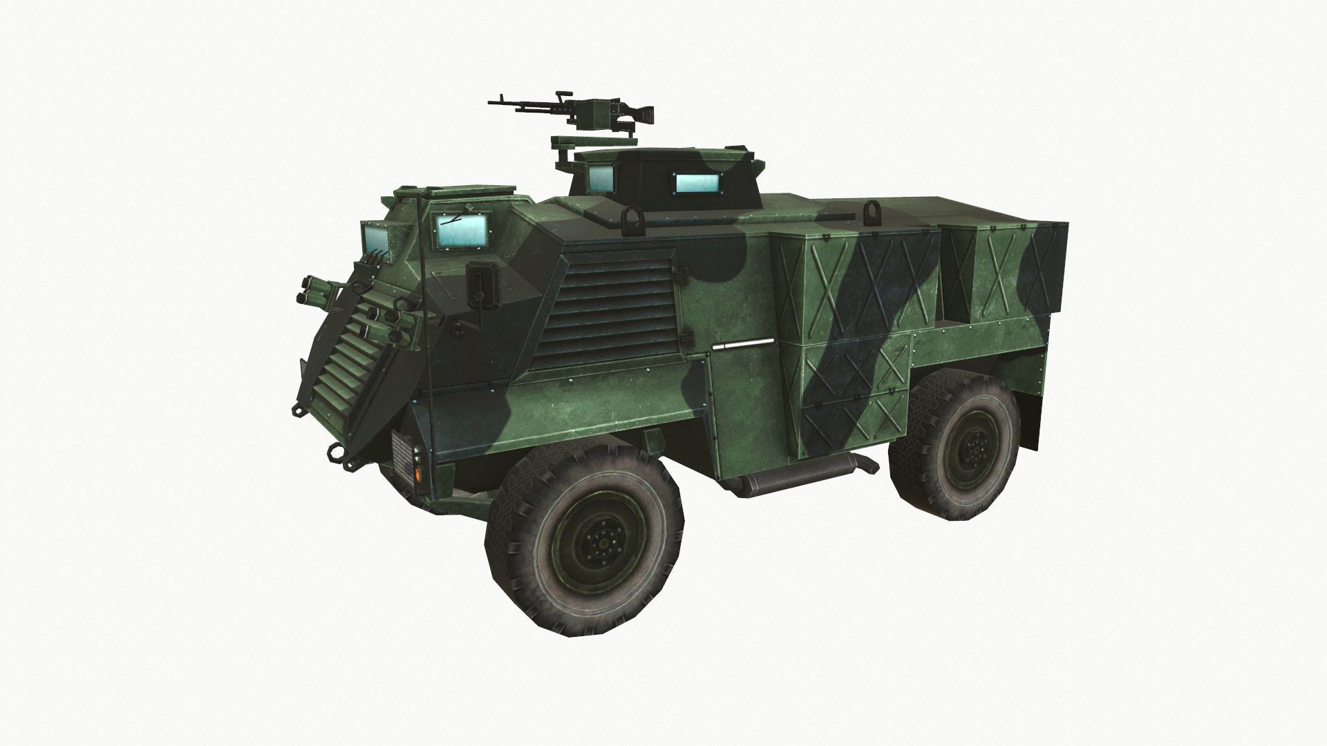 AT105 Saxon Low-poly 3D model_2