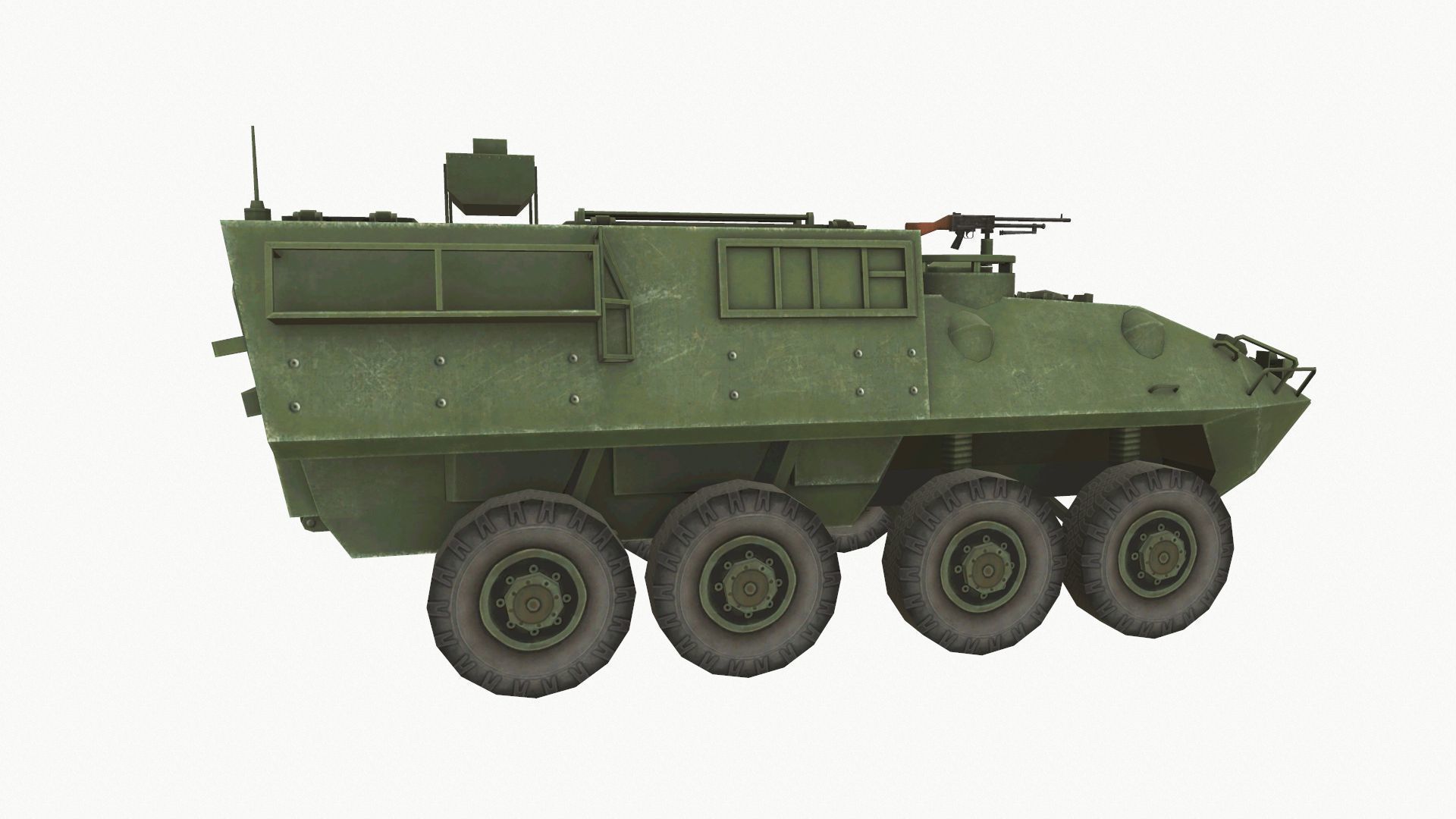 LAV Bison Low-poly 3D model_4