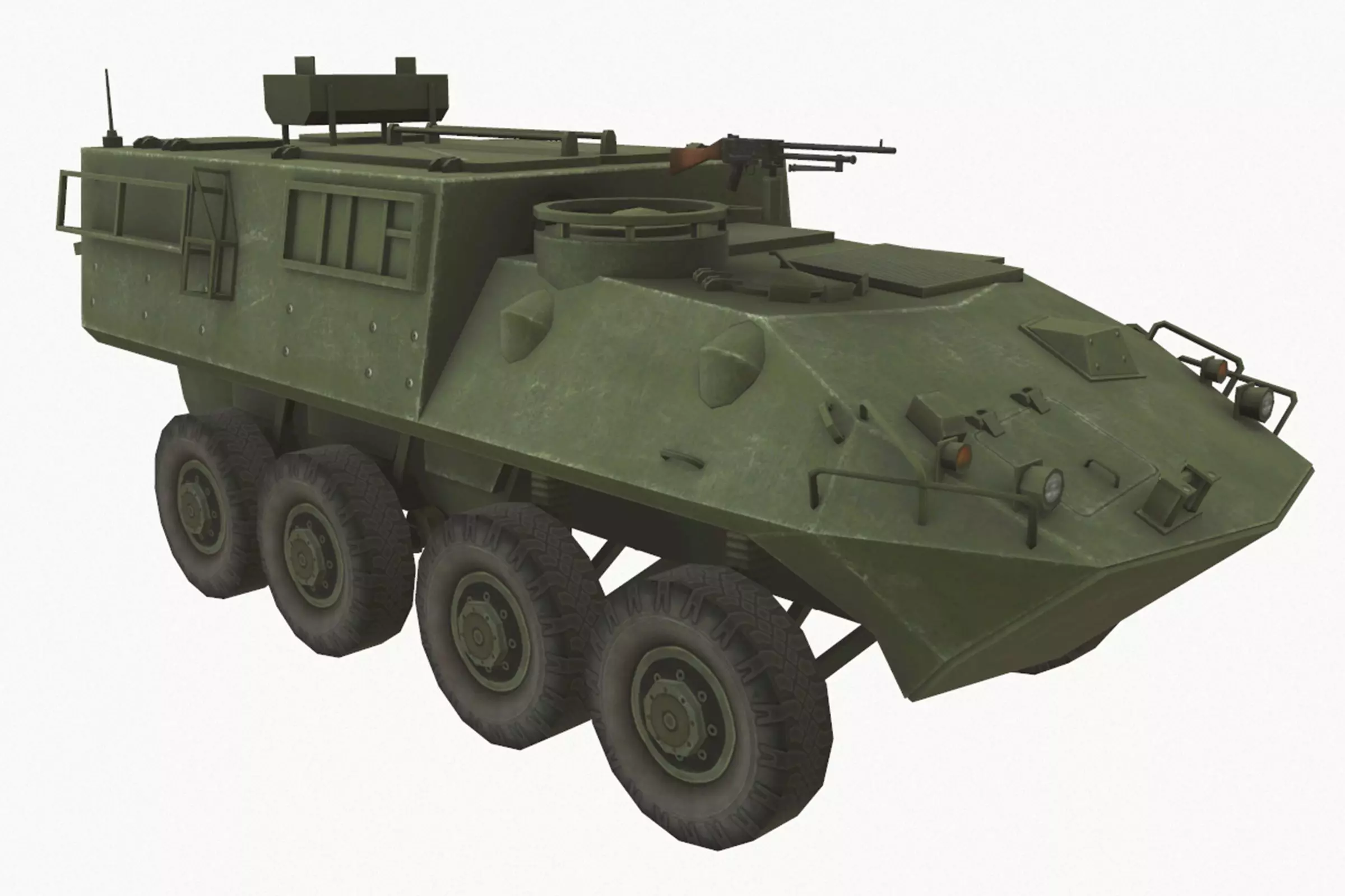 LAV Bison Low-poly 3D model_0