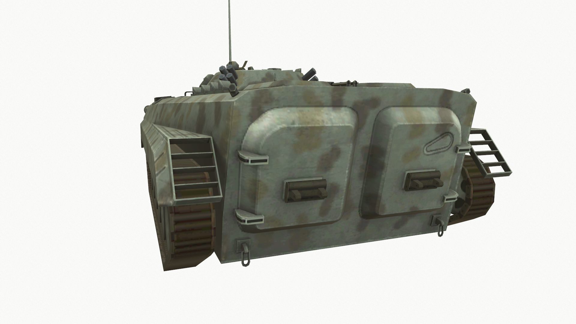 Armored Personnel Carrier BTR  Low-poly 3D model_5