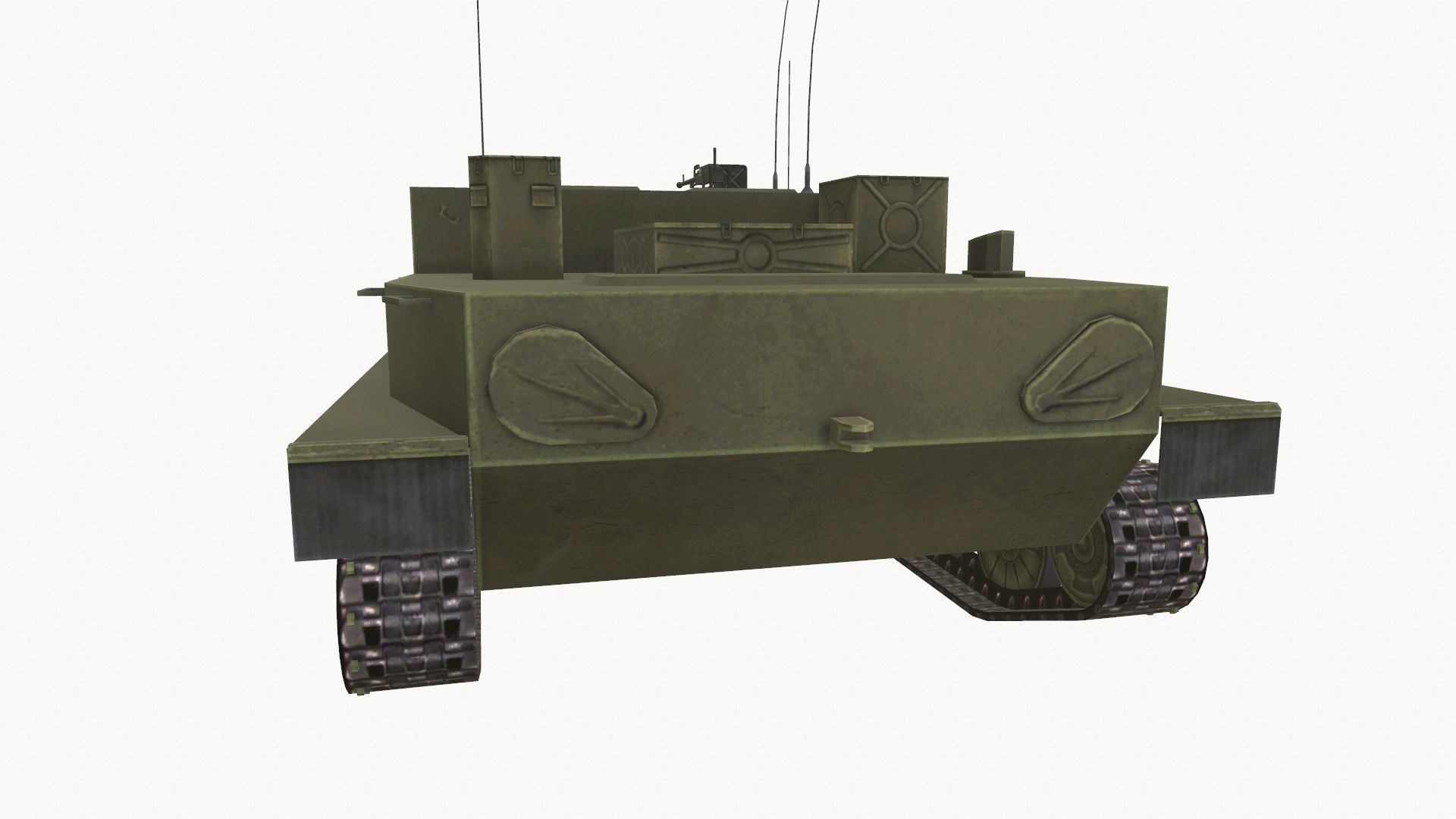 BTR-50pk Low-poly 3D model_5