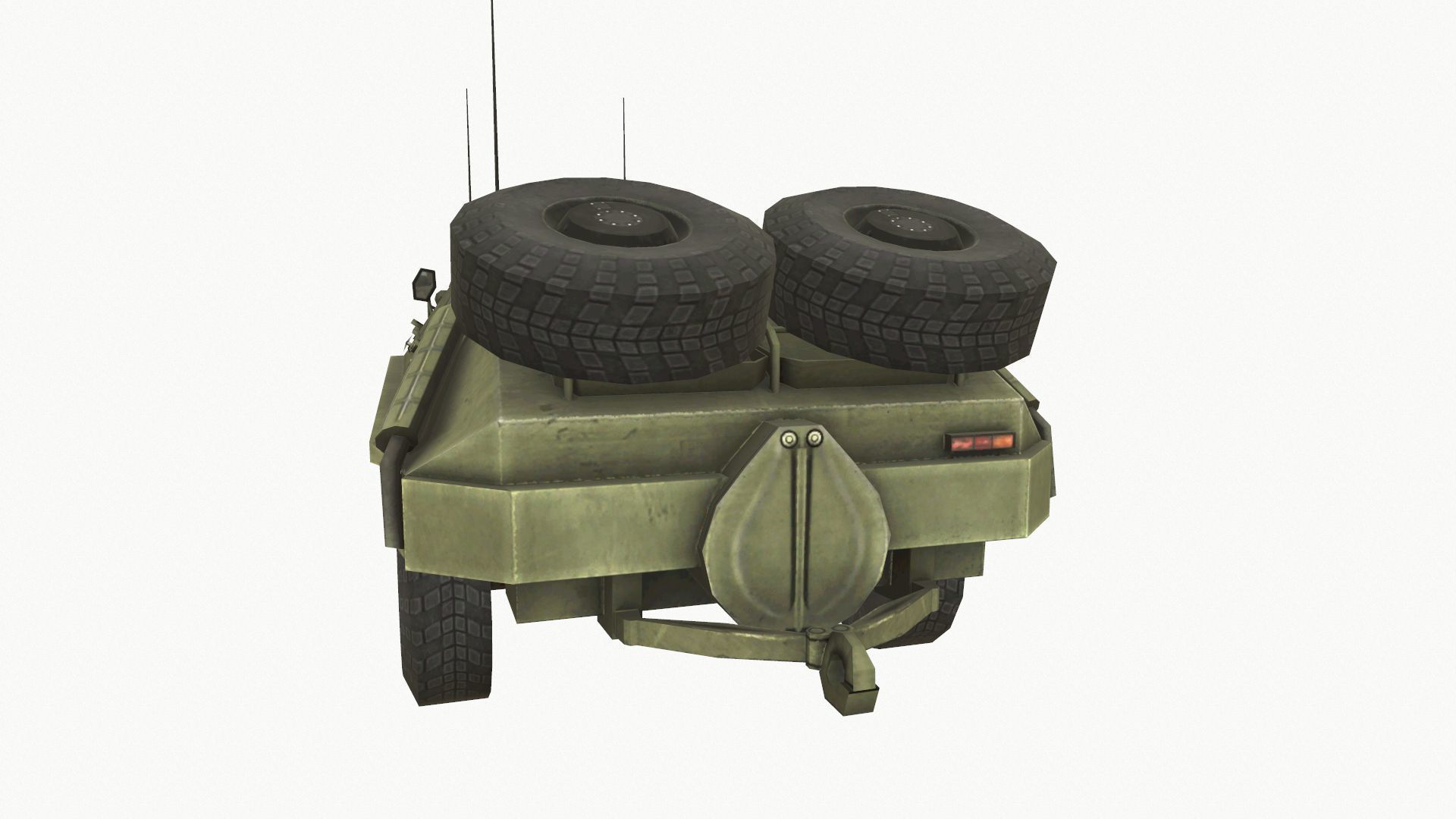 BTR-60 Low-poly 3D model_5