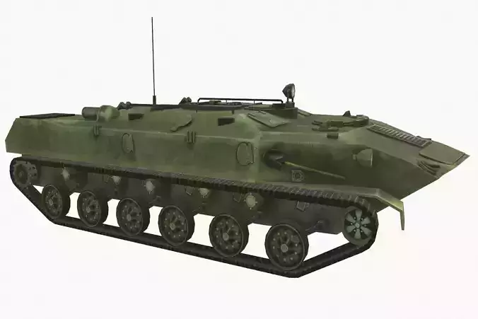 BTR-D Low-poly 3D model