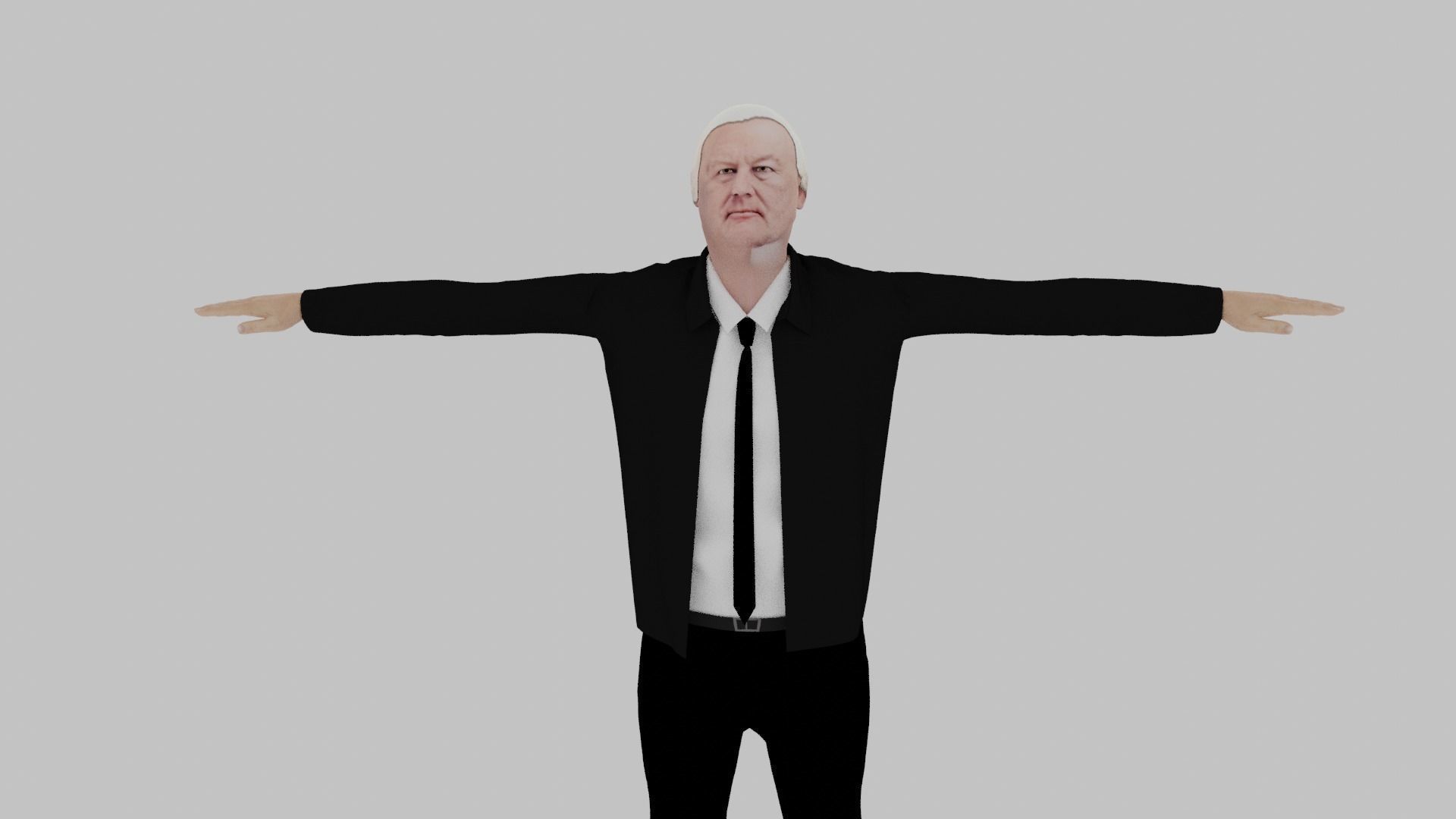 Millard Fillmore Low-poly 3D model_1