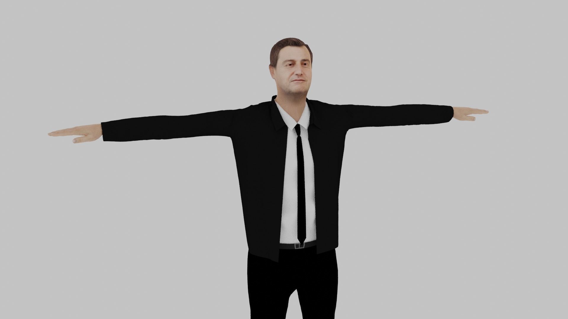 Nelson Rockefeller Low-poly 3D model_4