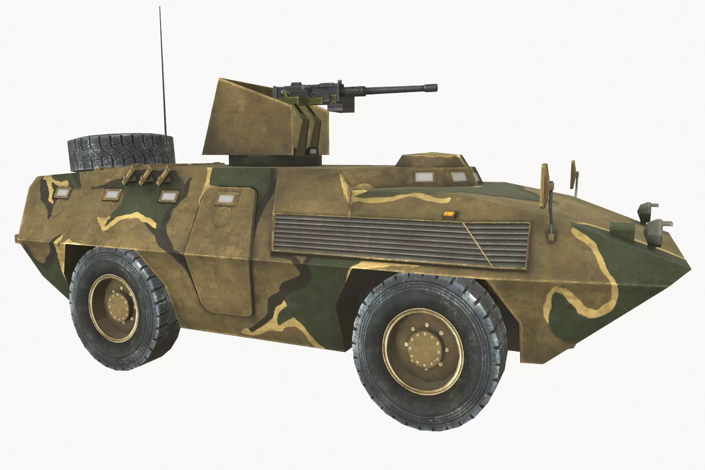 FIAT 6614 Low-poly 3D model_0