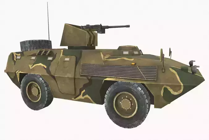 FIAT 6614 Low-poly 3D model