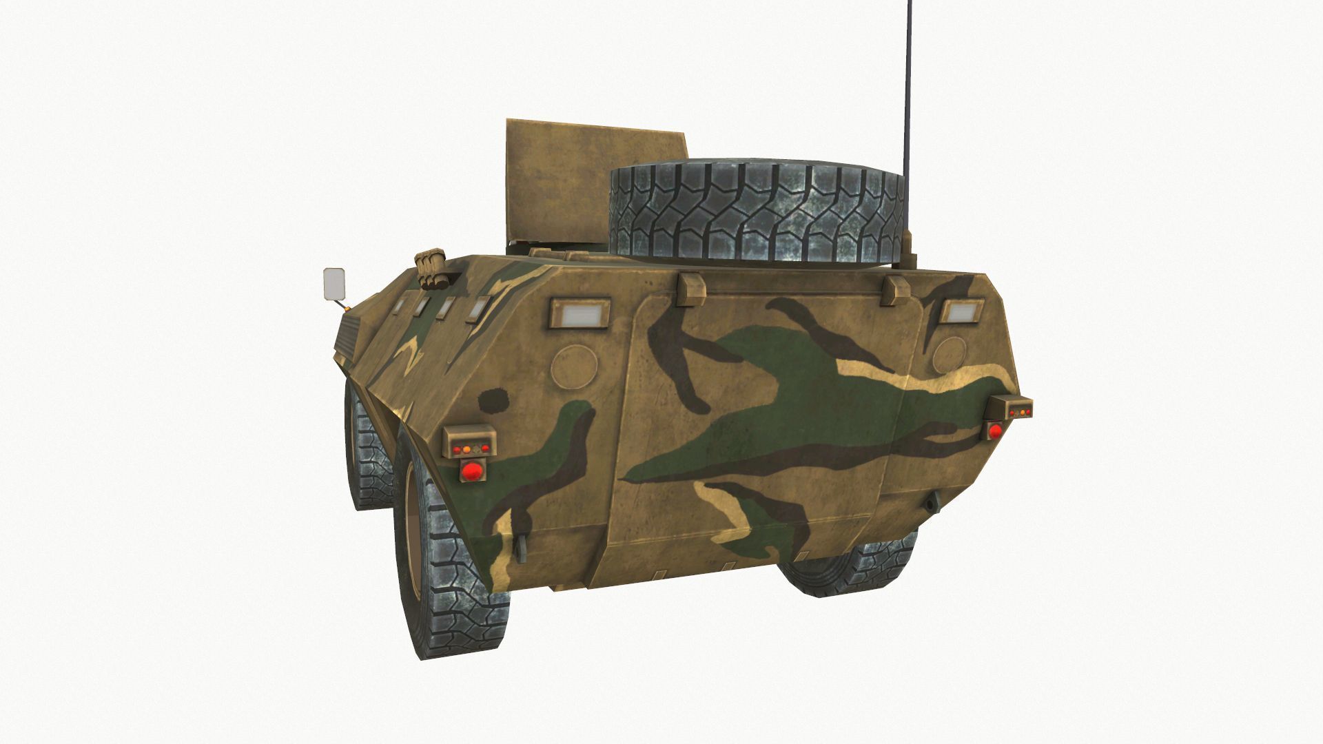 FIAT 6614 Low-poly 3D model_5