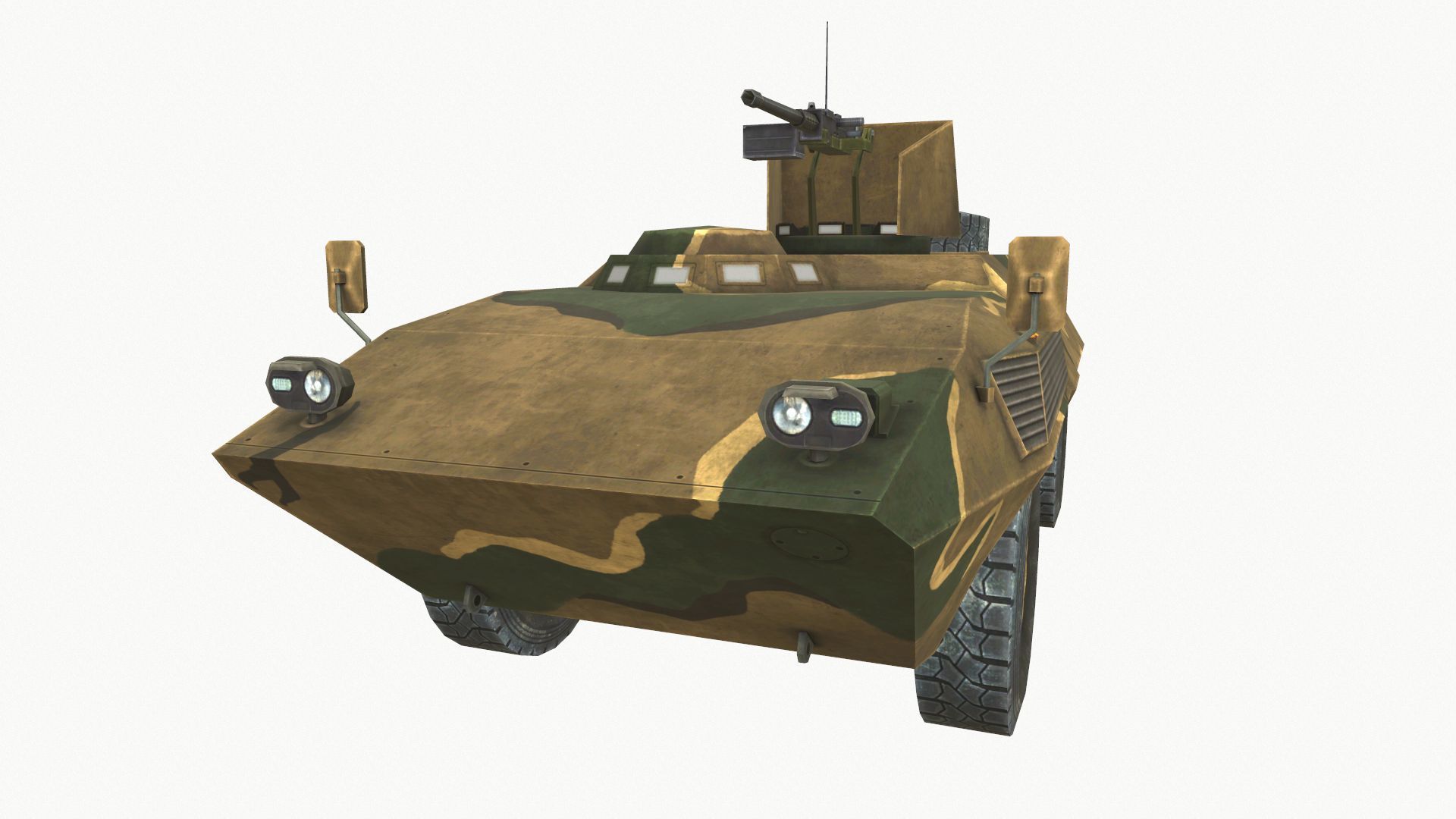 FIAT 6614 Low-poly 3D model_1