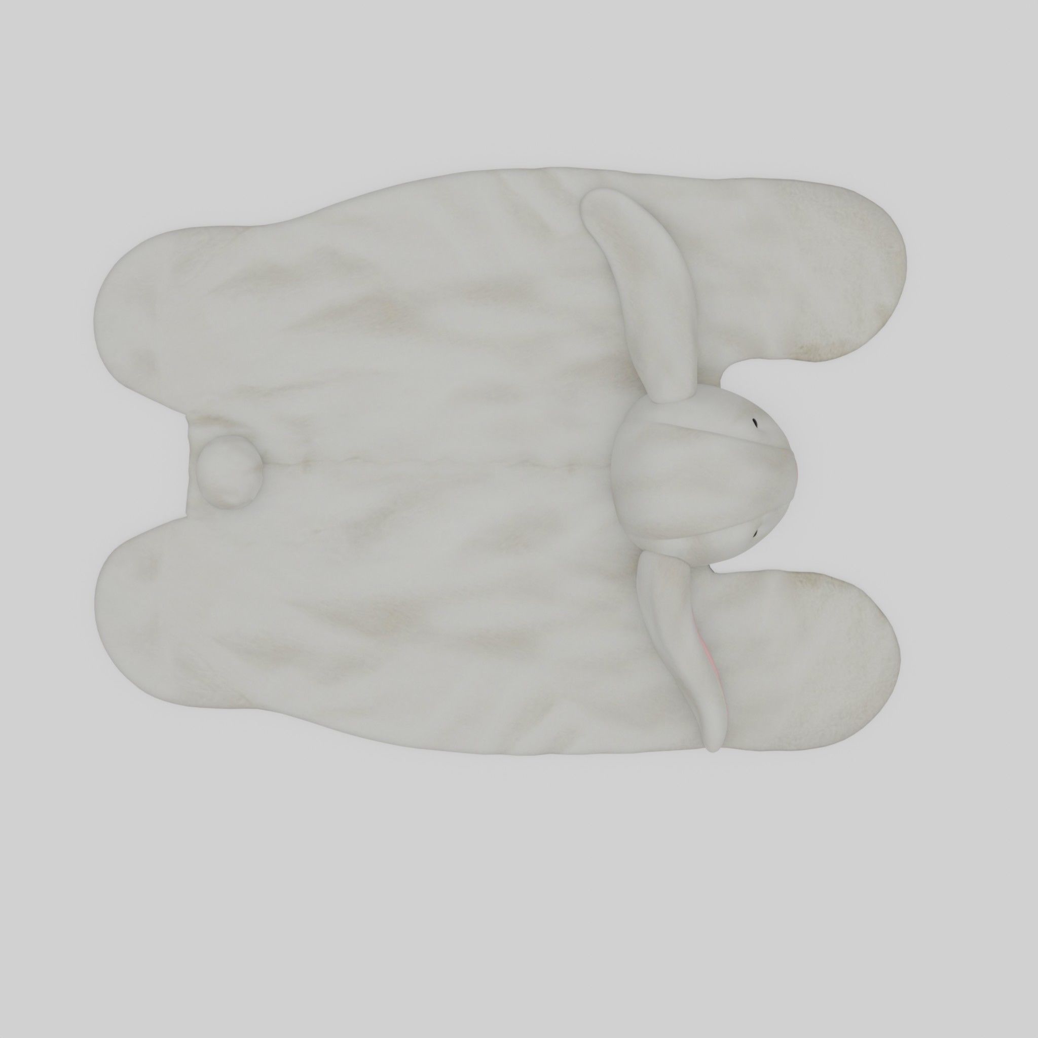 Bunnies Playmat Low-poly 3D model_4