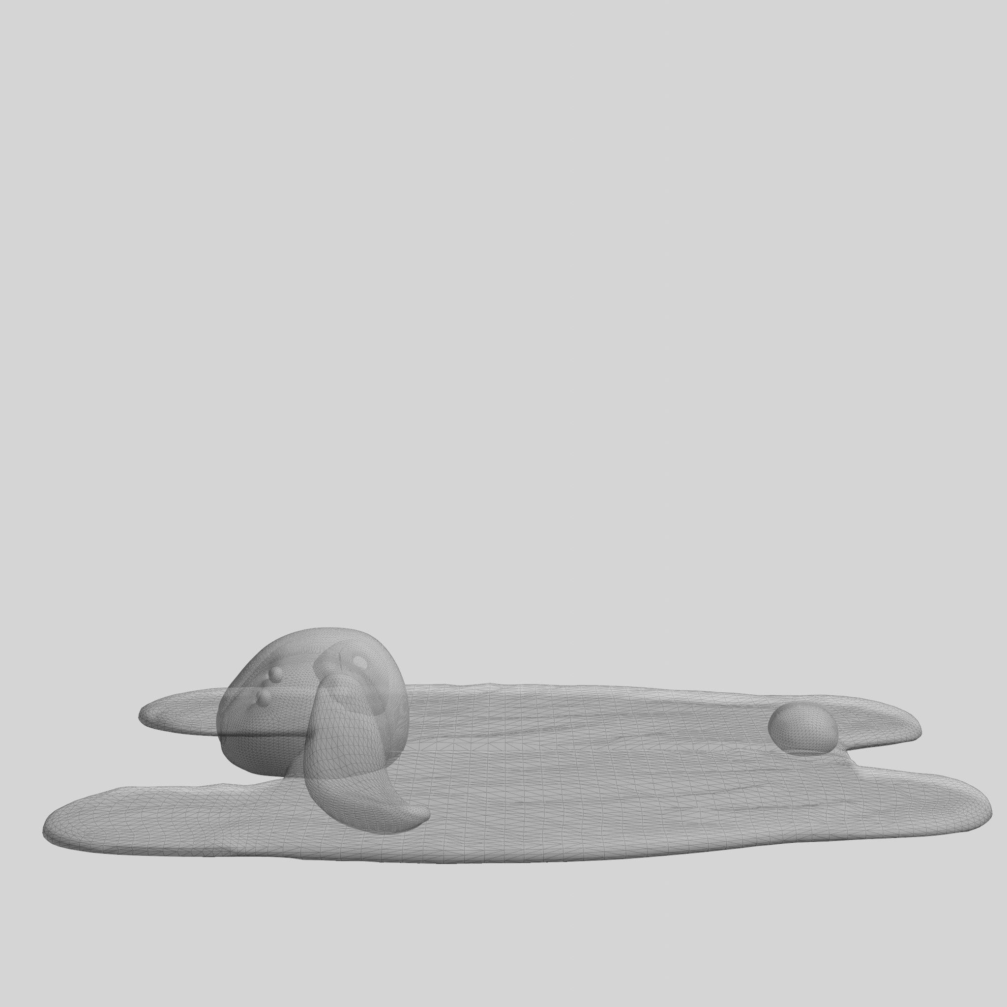 Bunnies Playmat Low-poly 3D model_6