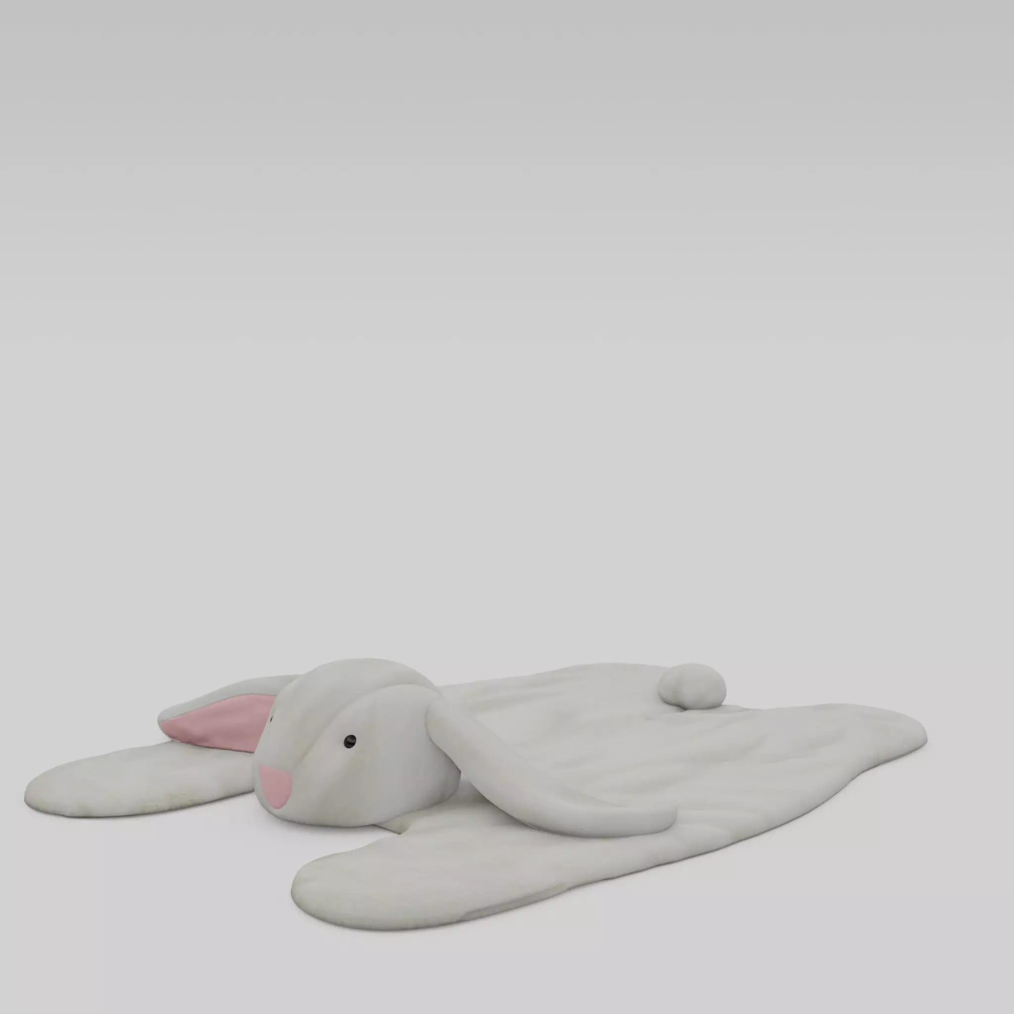 Bunnies Playmat Low-poly 3D model_0
