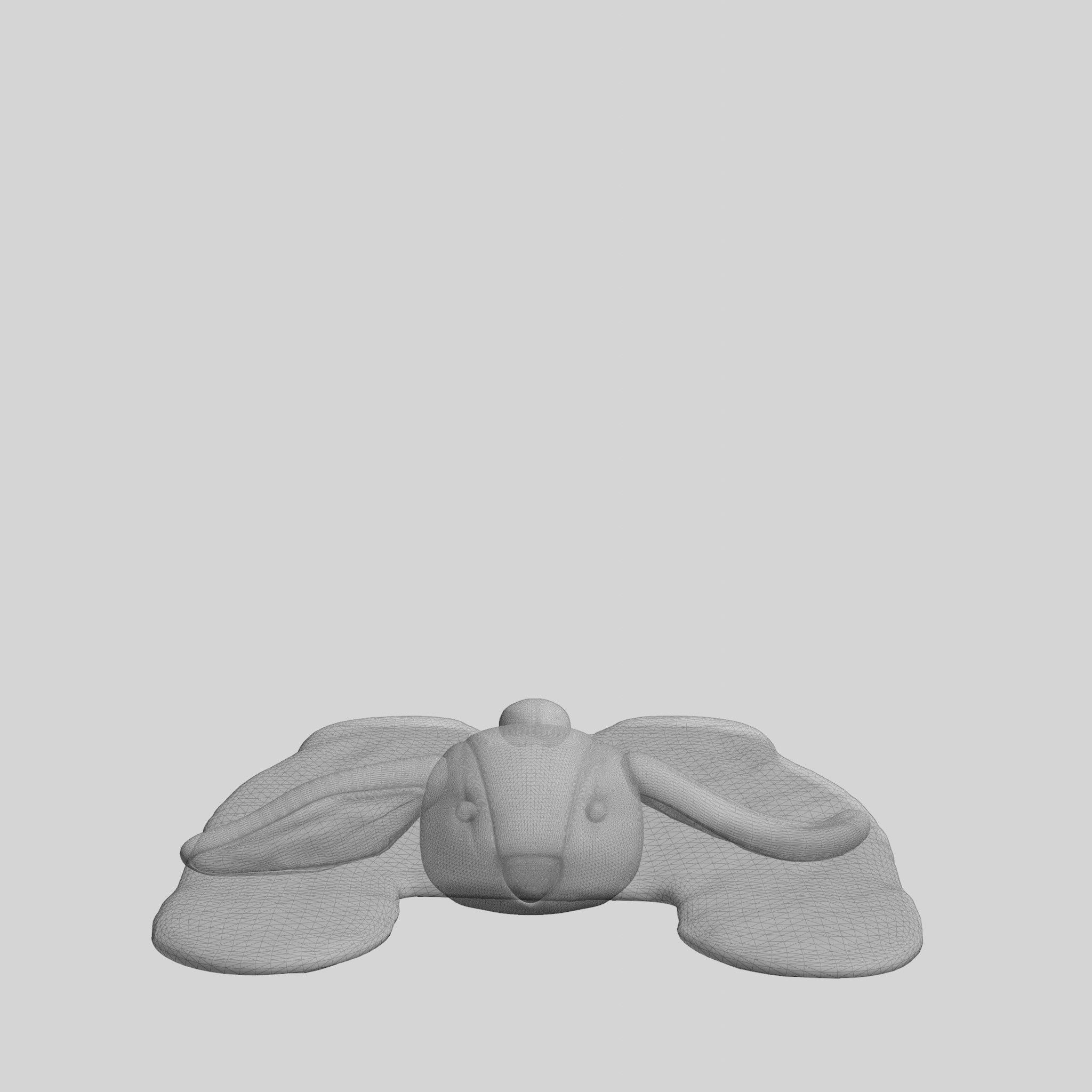 Bunnies Playmat Low-poly 3D model_7