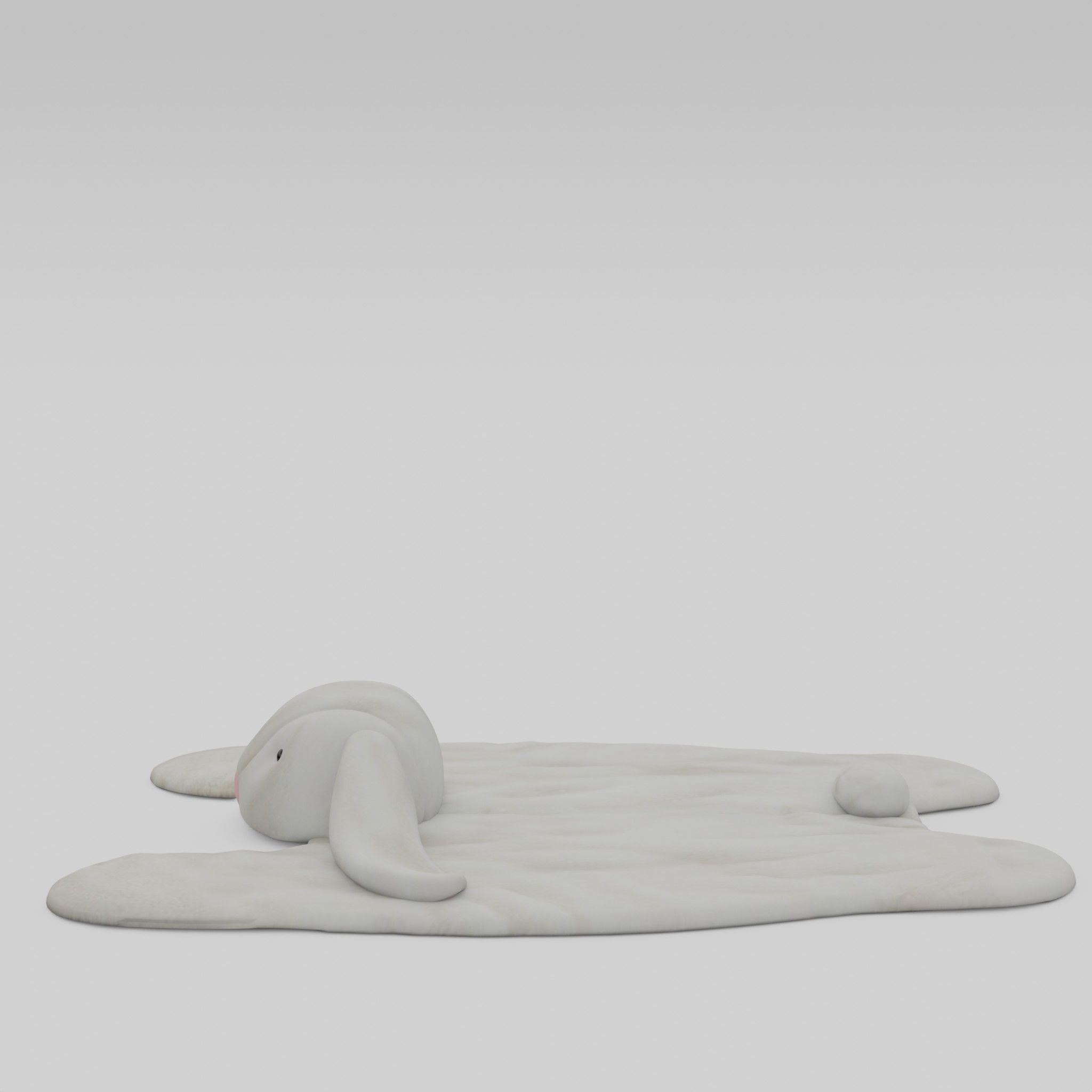Bunnies Playmat Low-poly 3D model_1