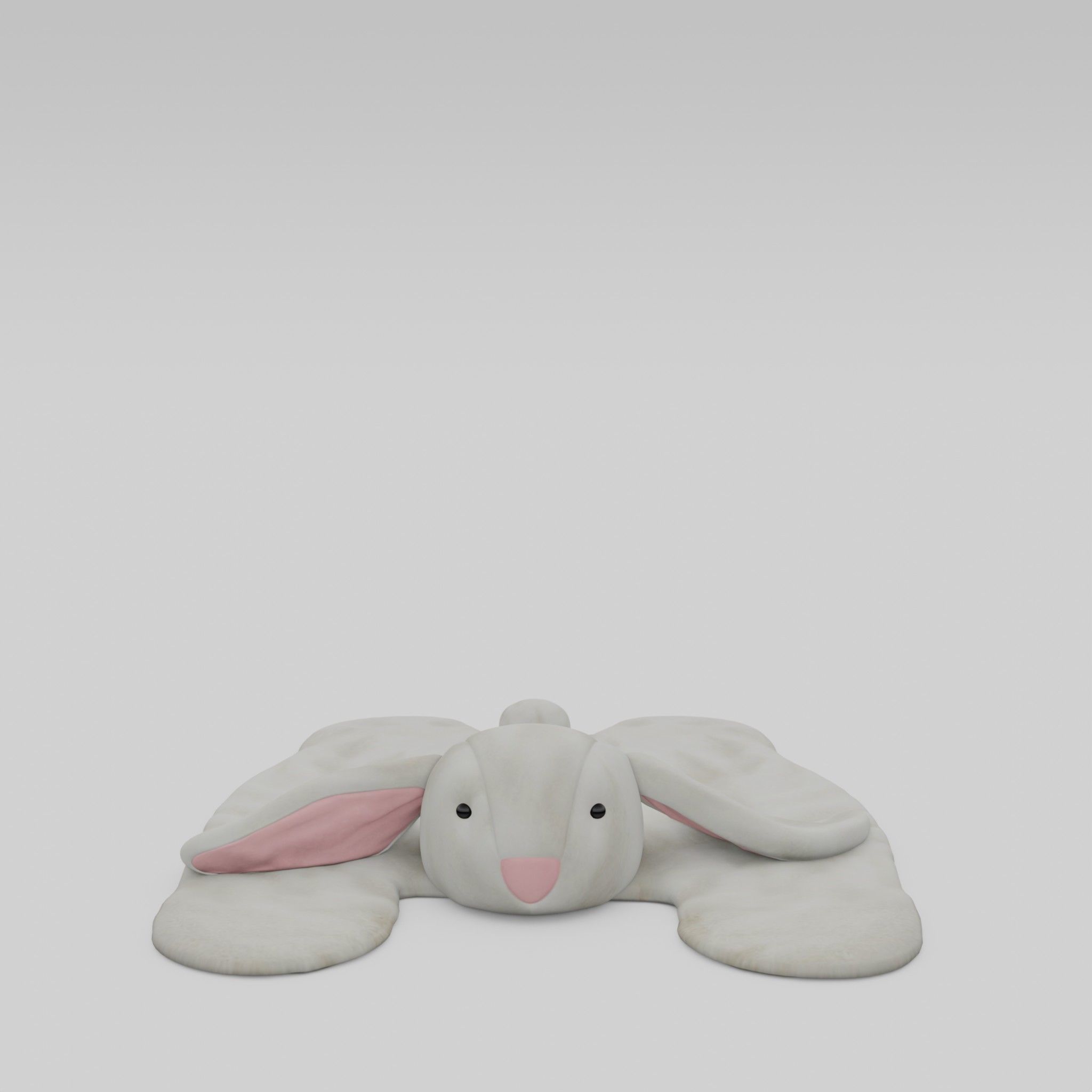 Bunnies Playmat Low-poly 3D model_2