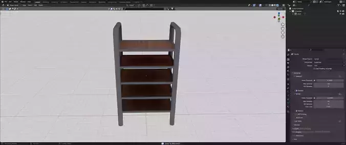 Shelf Low-poly 3D model