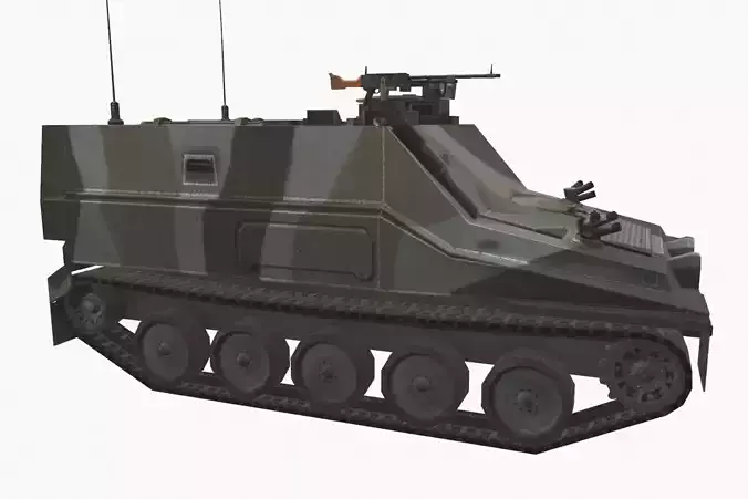 FV105 Sultan Low-poly 3D model