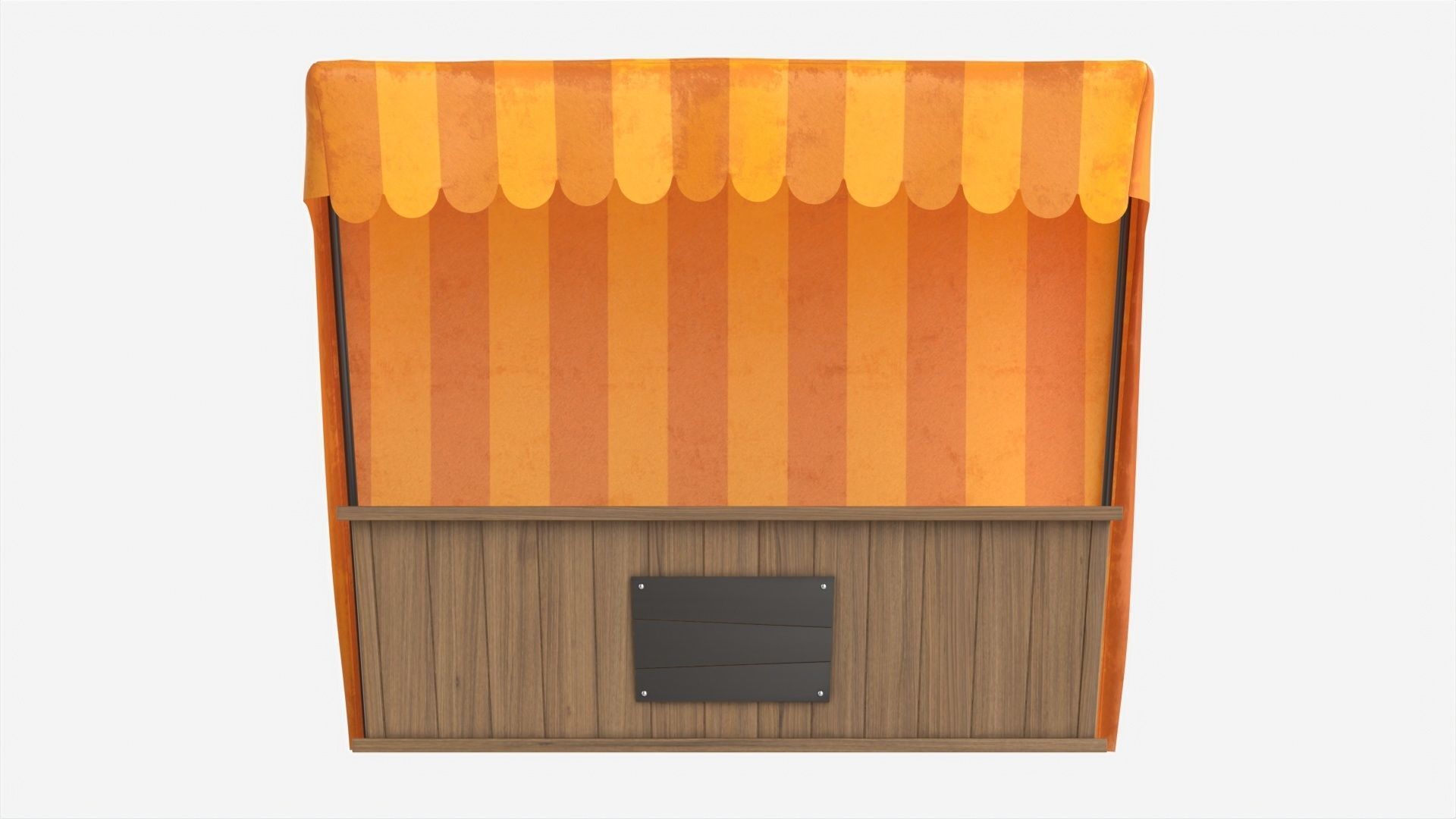 Market Fair Stall with Canopy 02 3D model_4