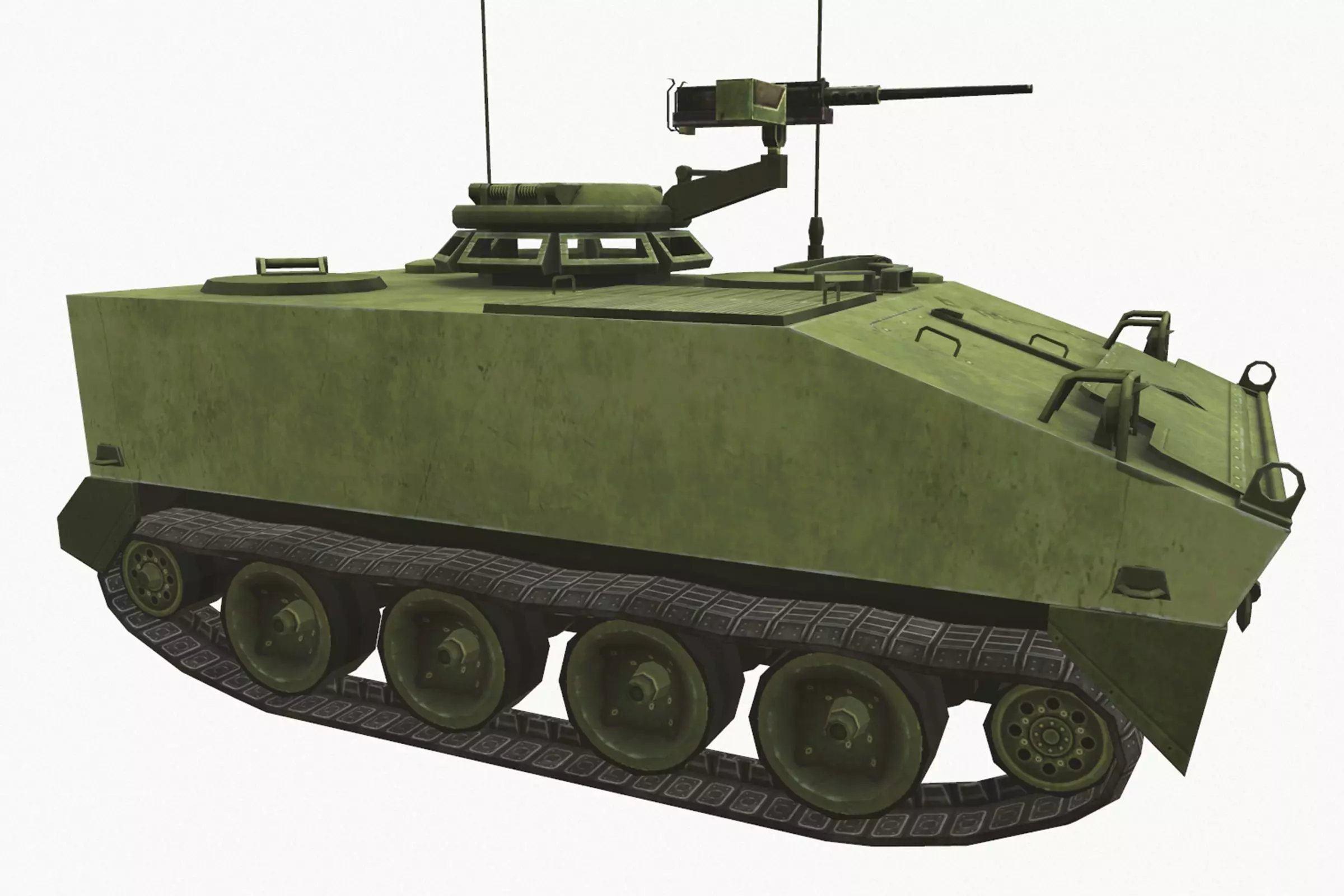 M114 Armored Fighting Vehicle Low-poly 3D model_0