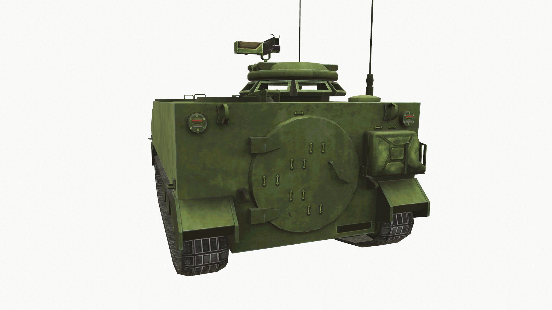 M114 Armored Fighting Vehicle Low-poly 3D model_5