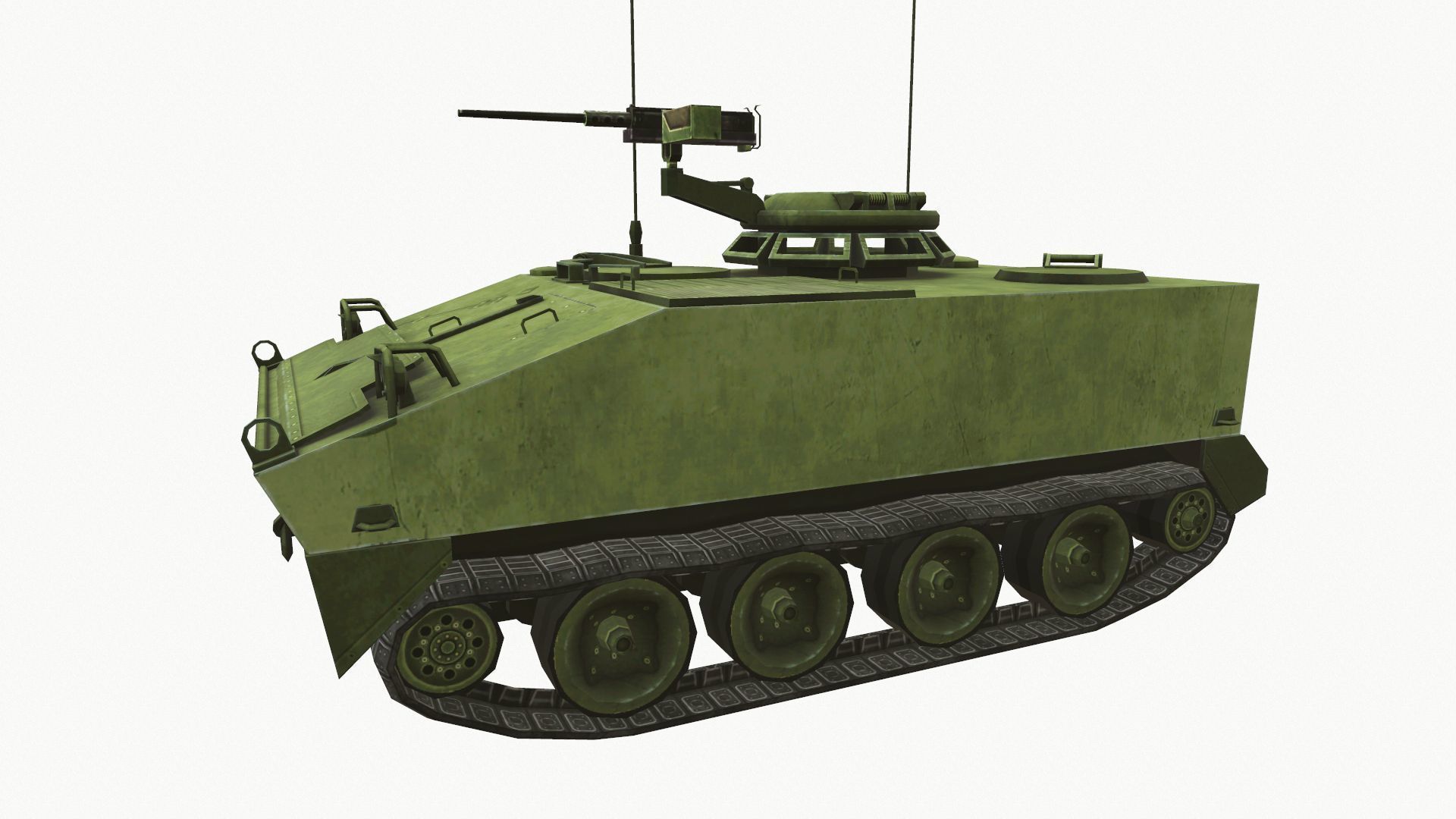 M114 Armored Fighting Vehicle Low-poly 3D model_2