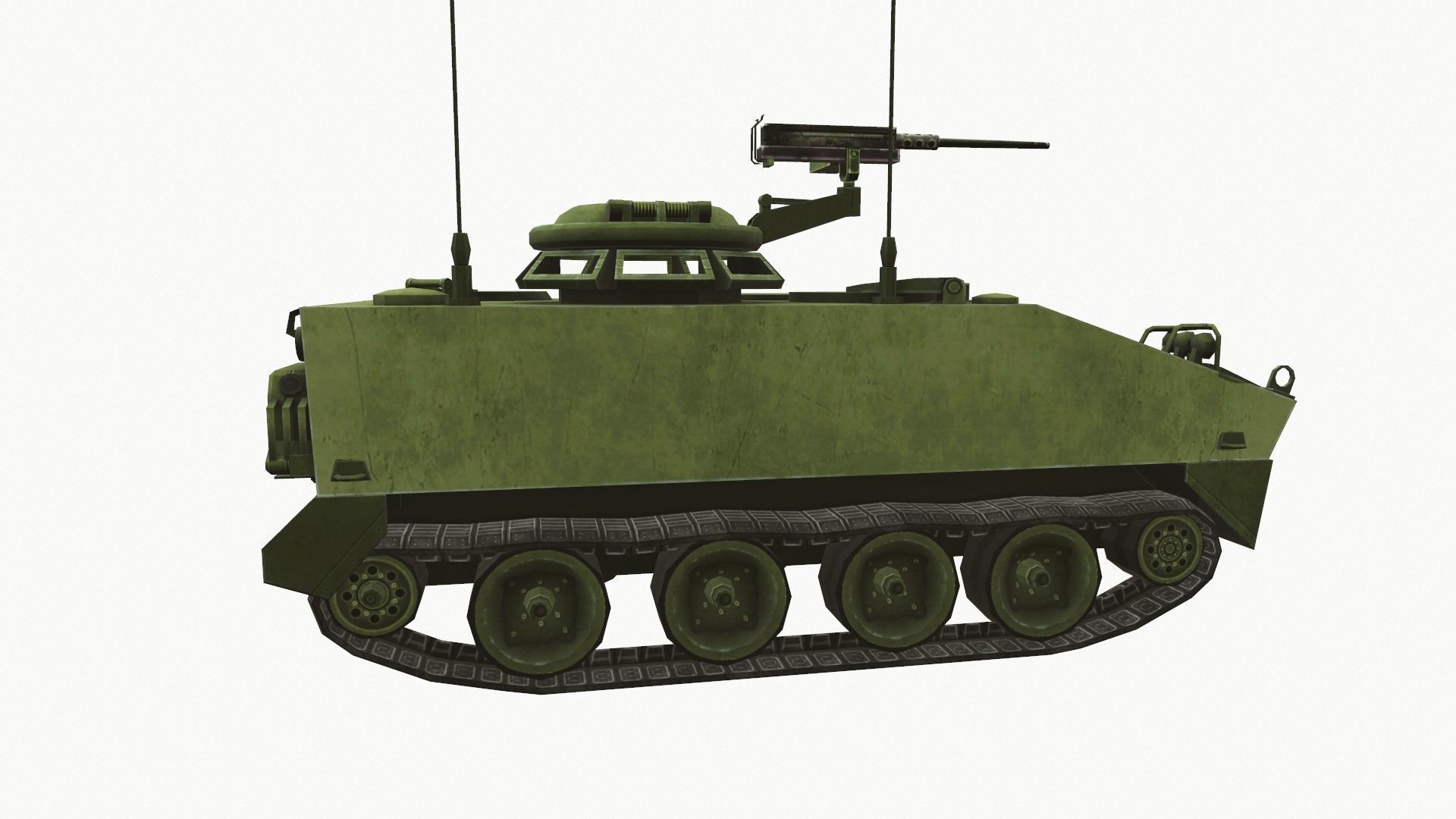 M114 Armored Fighting Vehicle Low-poly 3D model_4
