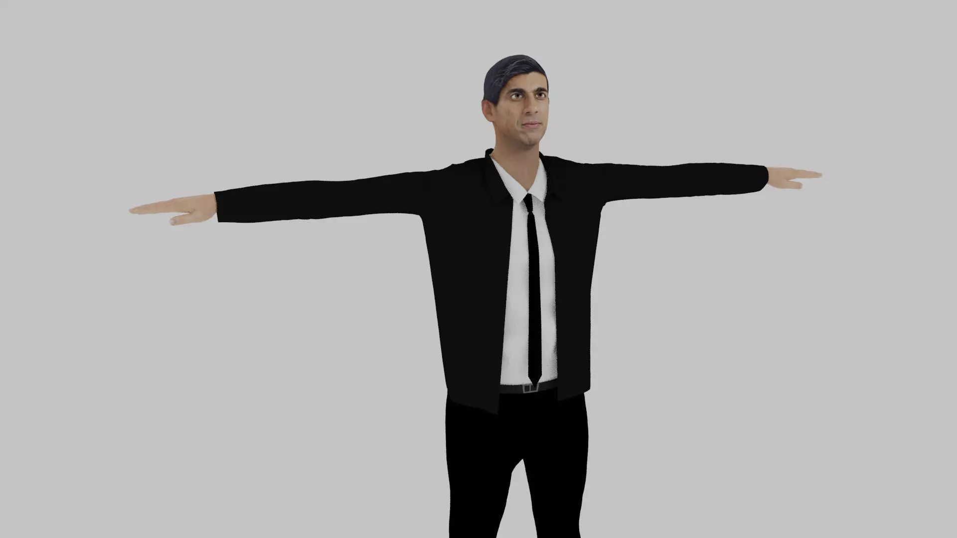 Rishi Sunak Low-poly 3D model_0