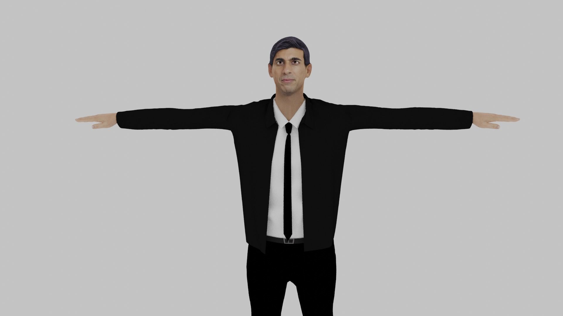 Rishi Sunak Low-poly 3D model_1