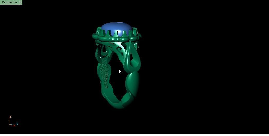 turkish men ring 3D print model_7